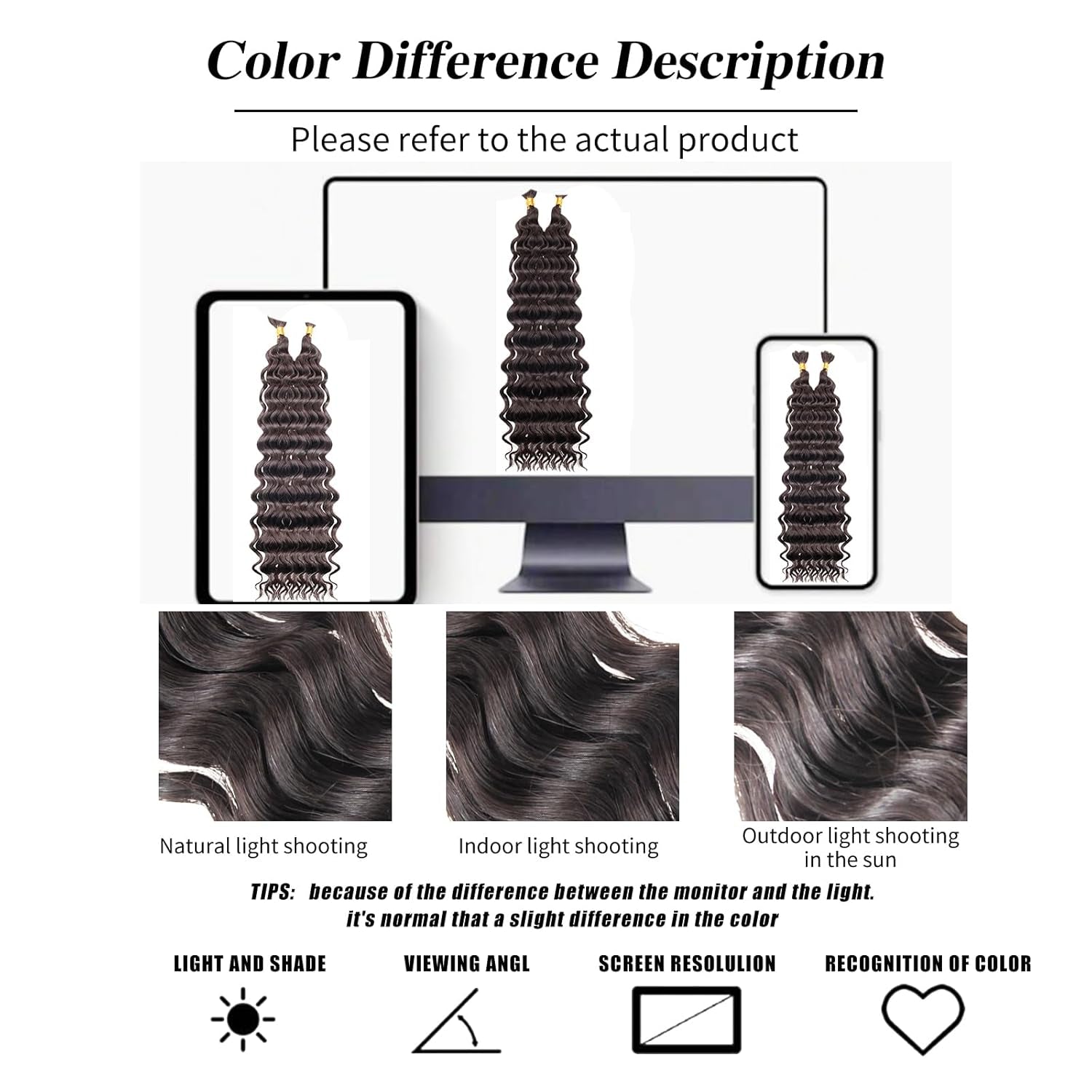 Boho Hair for Braiding Deep Wave Bulk for Braiding Curly Braiding Hair Wet and Wavy Braiding Hair Deep Water Wave Braiding Hair Extensions for Black Women (4#, 18 Inch)