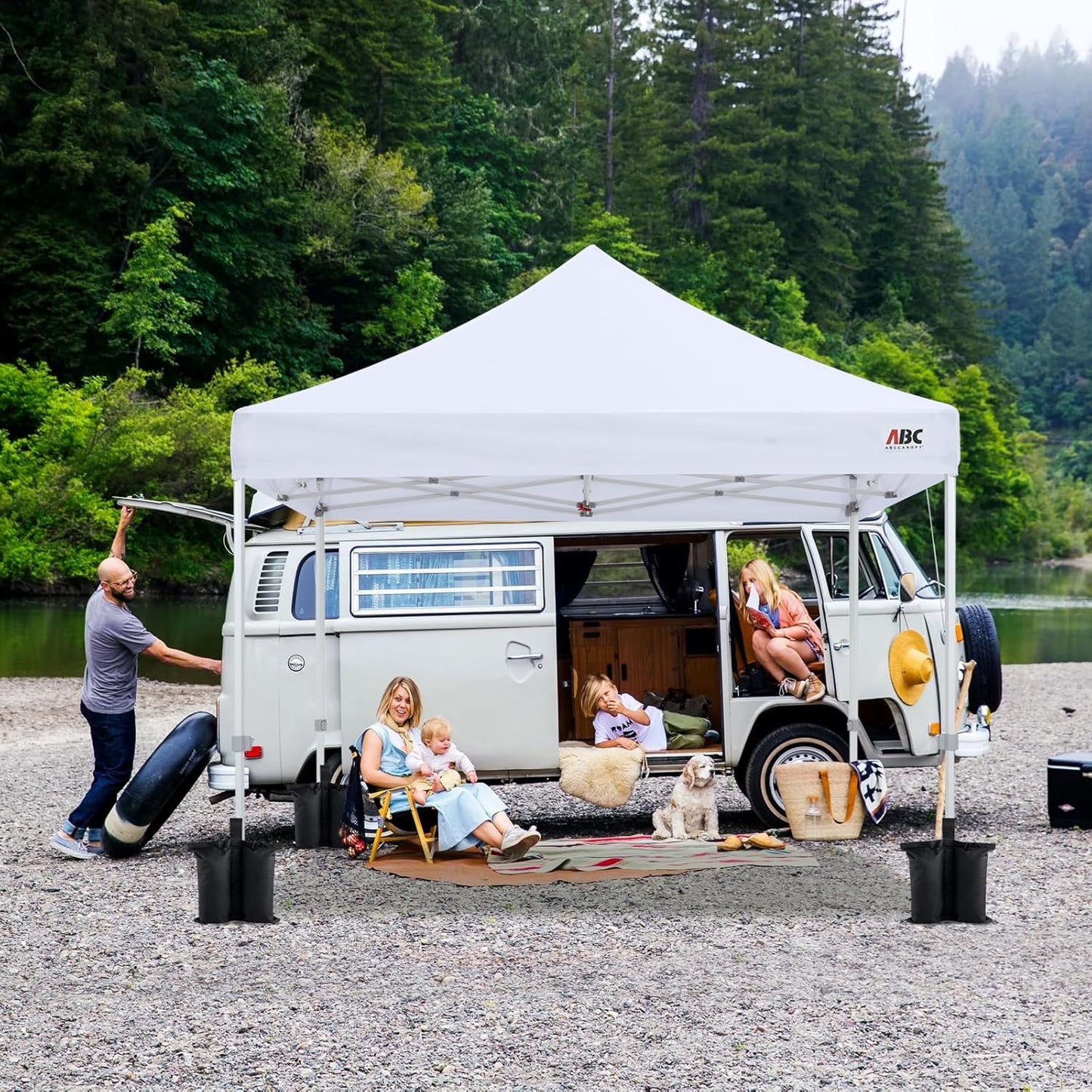 Canopy Weights 120 LBS Gazebo Tent Sand Bags,4Pcs-Pack (Black)