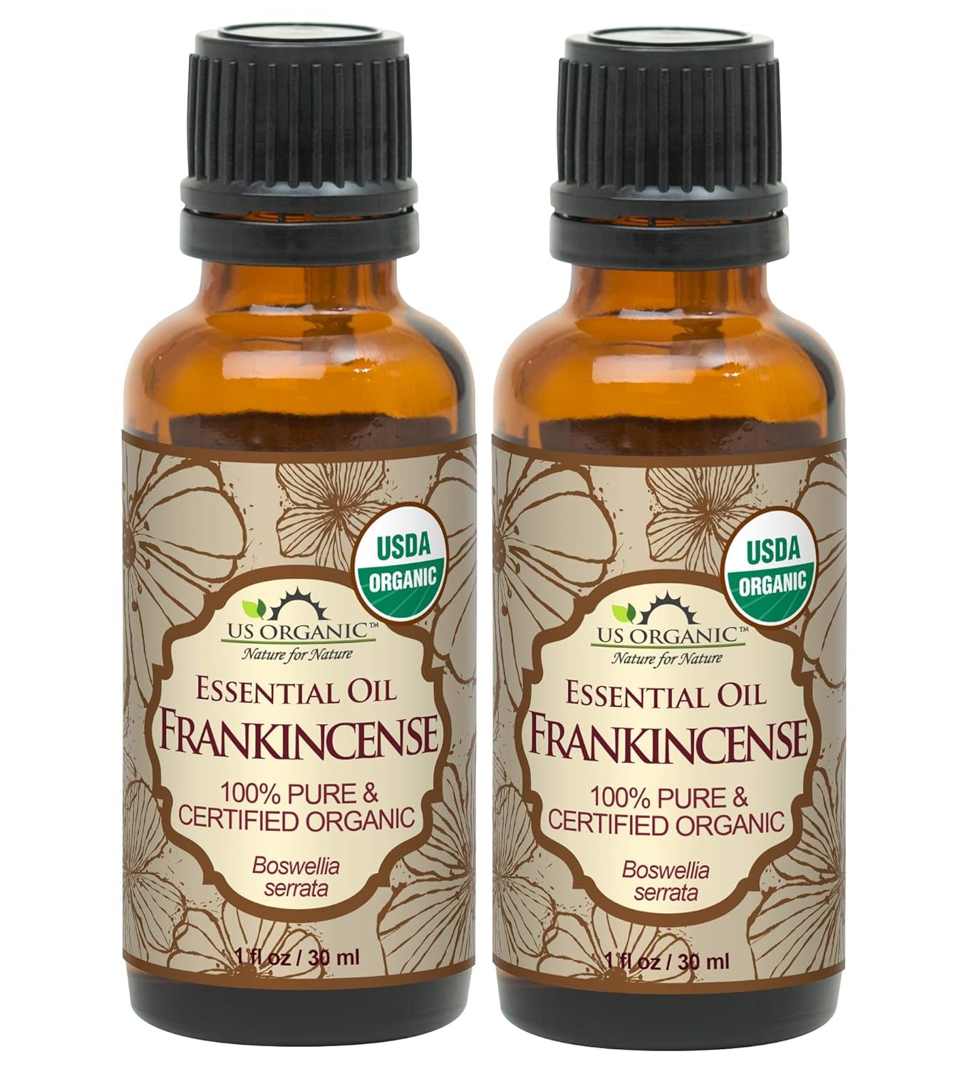 100% Pure Peppermint Essential Oil - USDA Certified Organic - 10 Ml Pack of 2 - W/Improved Caps and Droppers (More Size Variations Available) TLBH