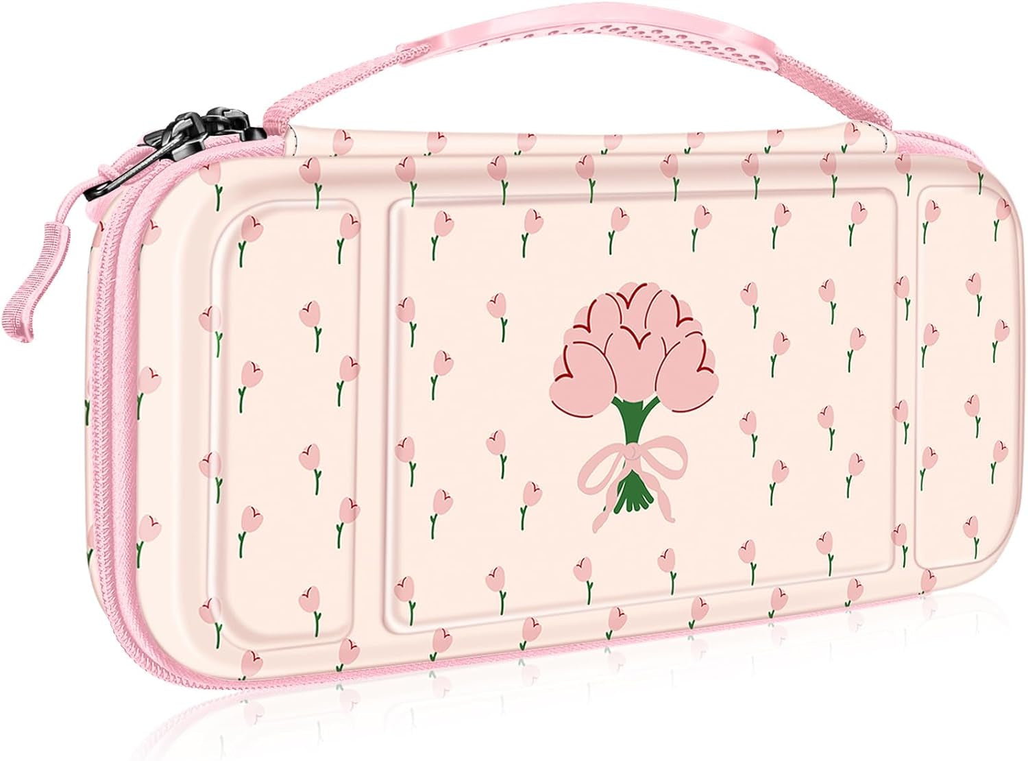 Carrying Case for Nintendo Switch OLED Model 2021/Switch 2017, [Shockproof] Hard Shell Protective Cover Travel Bag W/10 Game Card Slots for Switch Console Joy-Con & Accessories