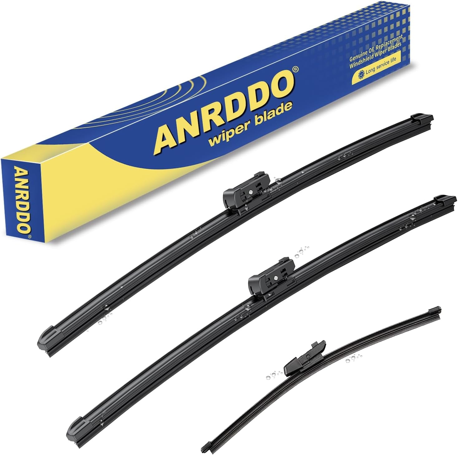 3 Wipers Factory Replacement for Toyota Rav4 2013-2018 Original Equipment Windshield Wiper Blades Set 26"+16"+10" (Set of 3)