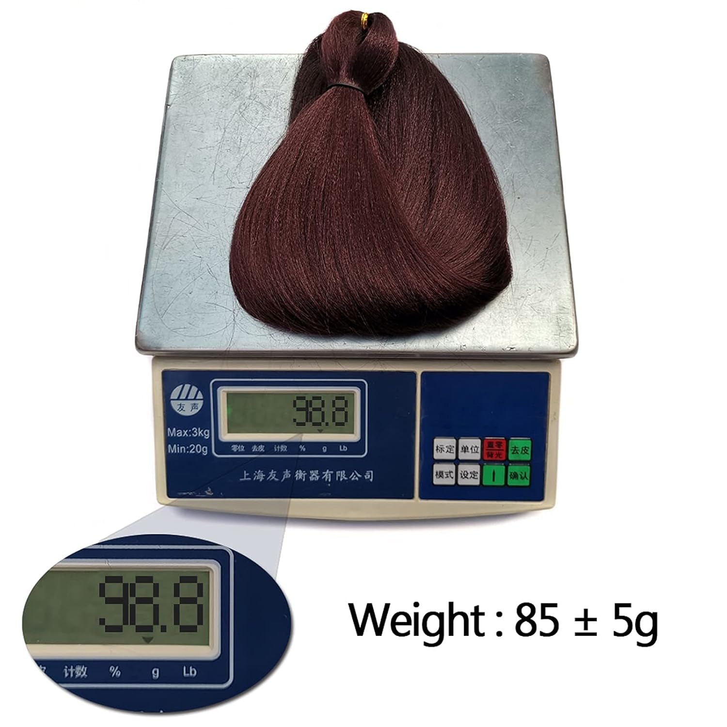 Pre Stretched Braiding Hair Burgundy Red 30 Inch 8 Packs Synthetic Crochet Braids Hot Water Setting Professional Soft Yaki Texture Synthetic Hair Extensions(99J)