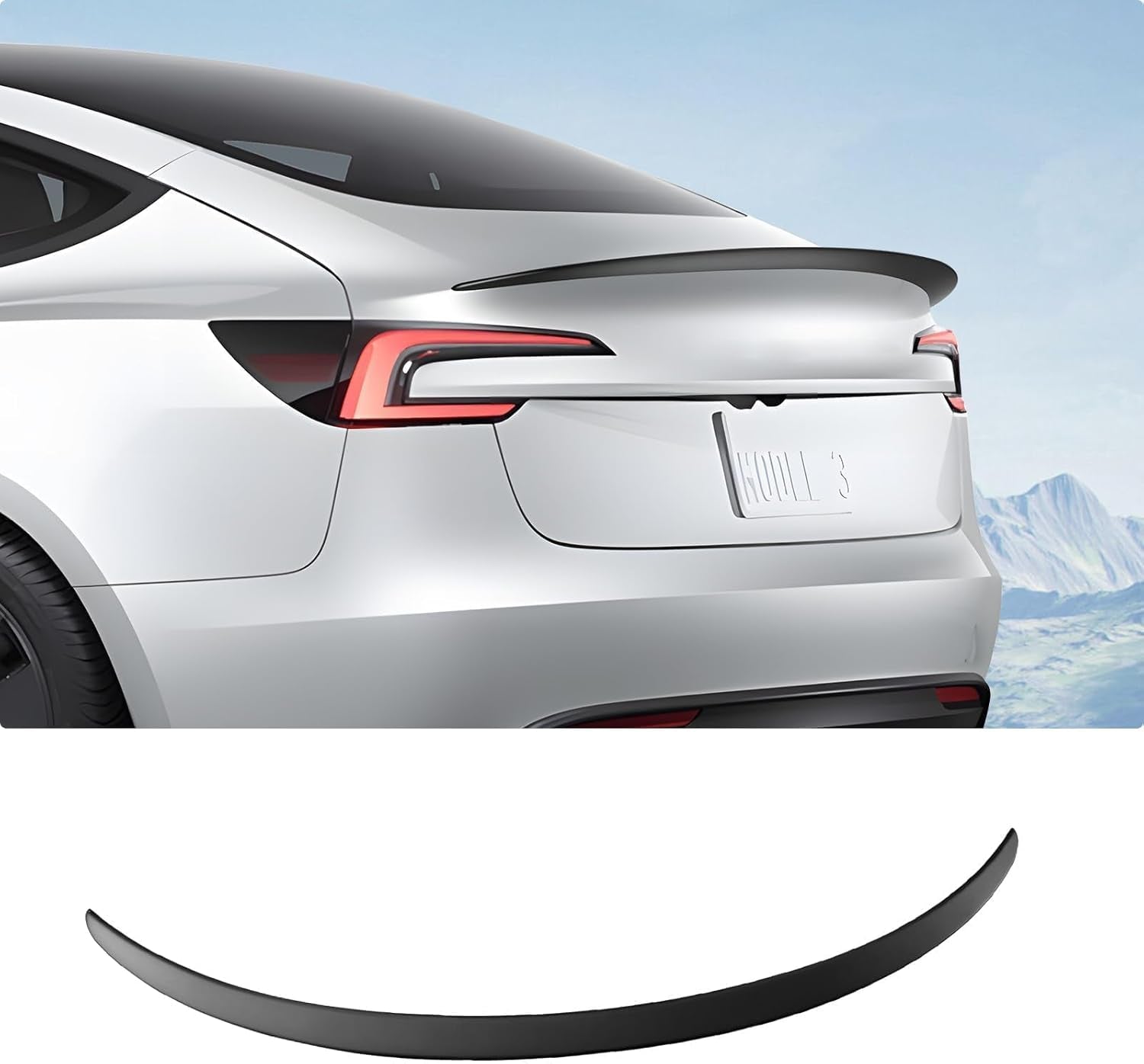 Spoiler for Tesla Model Y Rear Spoiler Wing ABS Material OEM Rear Trunk Lip Model Y Accessories Matte Black Custom Fit 2020-2025