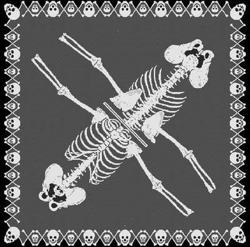 Halloween Costumes for Women Lace Skeleton Poncho plus Size 57X57 Inch White