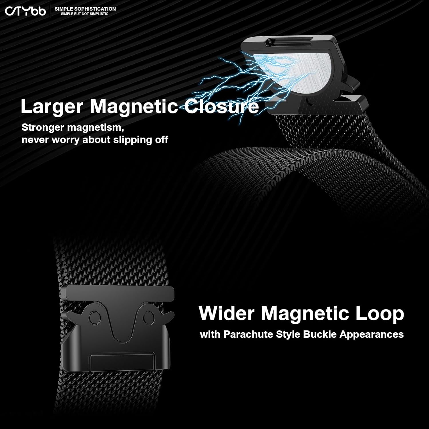 Milanese Mesh Loop Compatible with Apple Watch Band 40Mm 41Mm 38Mm 42Mm Series 10 9 8 7 SE 6 5 4 3 2 1 Men & Women, Stainless Steel Wider Metal Strap with Magnetic Clasp for Iwatch Bands