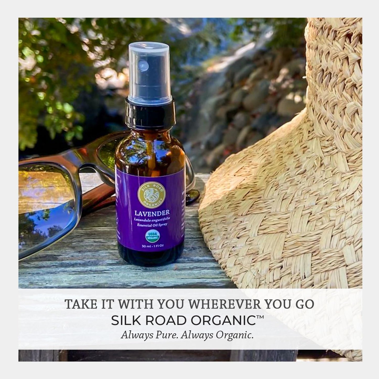 Organic Lavender Essential Oil Spray, Lavandula Angustifolia, 100% Pure USDA Certified Aromatherapy for Calming, Relaxation & Skin – 1 Oz Spray by  - Always Pure, Always Organic TLBH