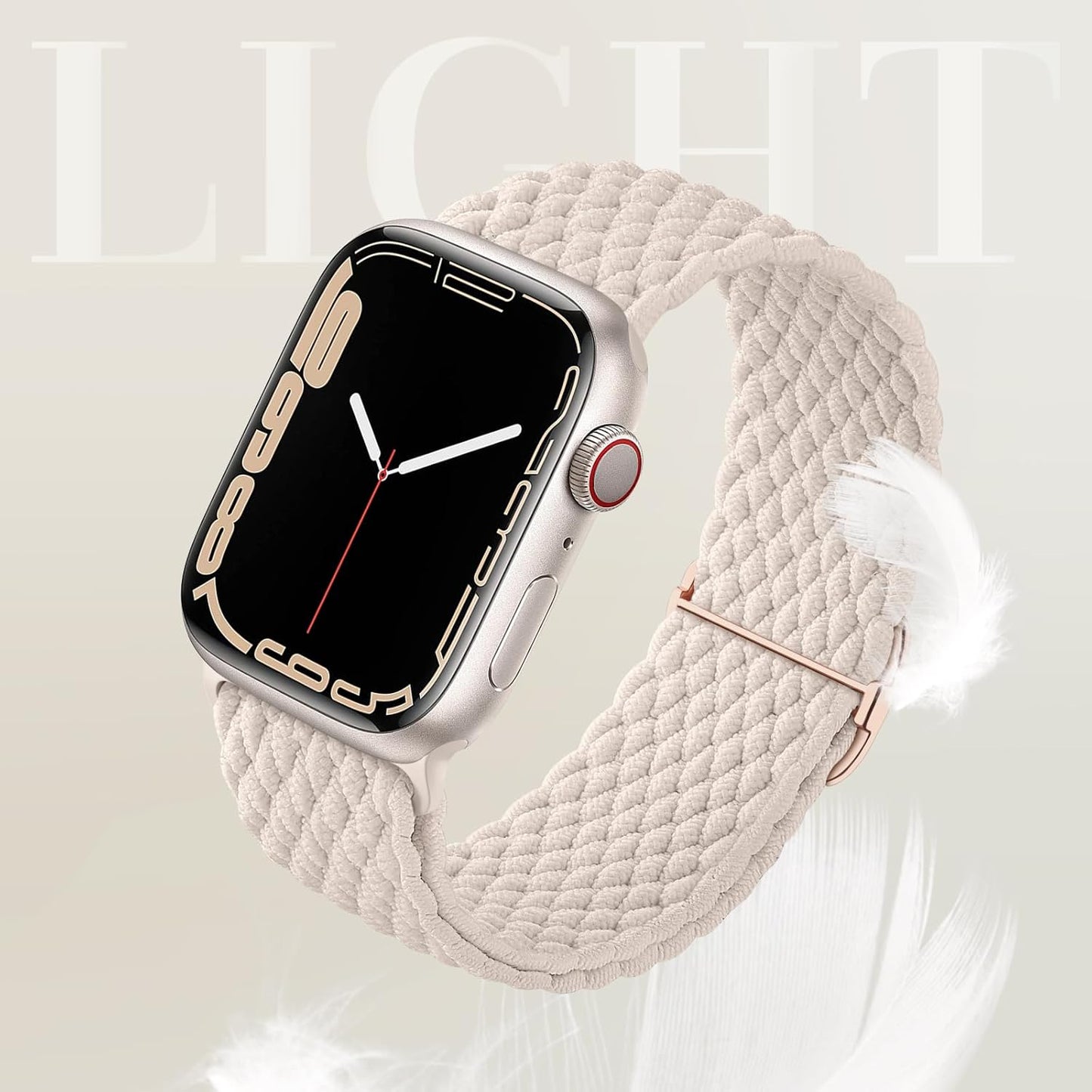 5 Pack Braided Stretchy Solo Loop Compatible with Apple Watch Bands 40Mm 38Mm 41Mm 44Mm 45Mm 49Mm 42Mm for Women Men, Elastic Nylon Adjustable Sport Straps for Iwatch Series 9 8 7 6 5 4 3 SE Ultra