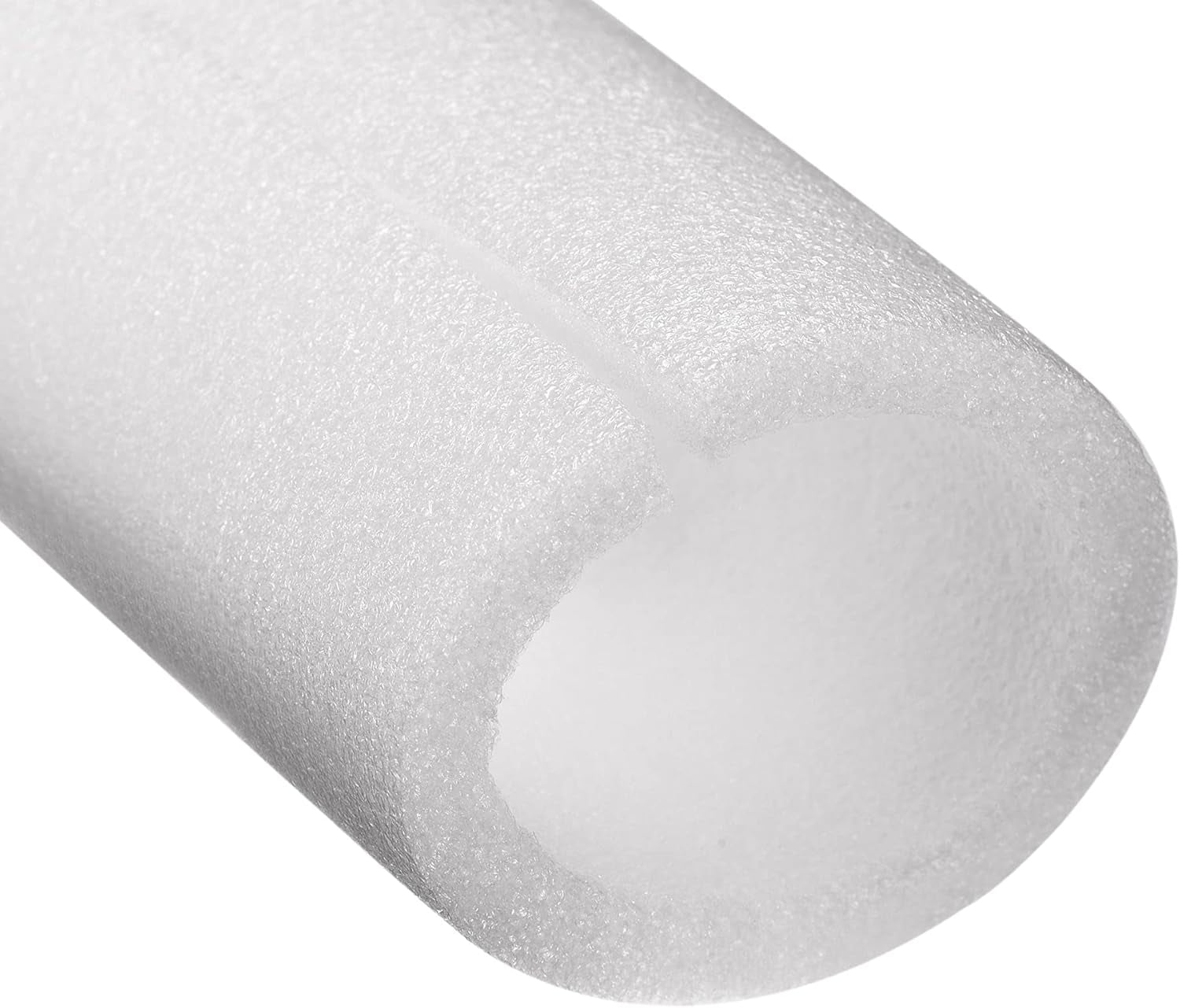 Foam Tube Pipe Insulation Freeze Protection Cover 3.28 Ft Length 2.36In ID 3.14In OD Pipe Insulation Kits White 1 Pack