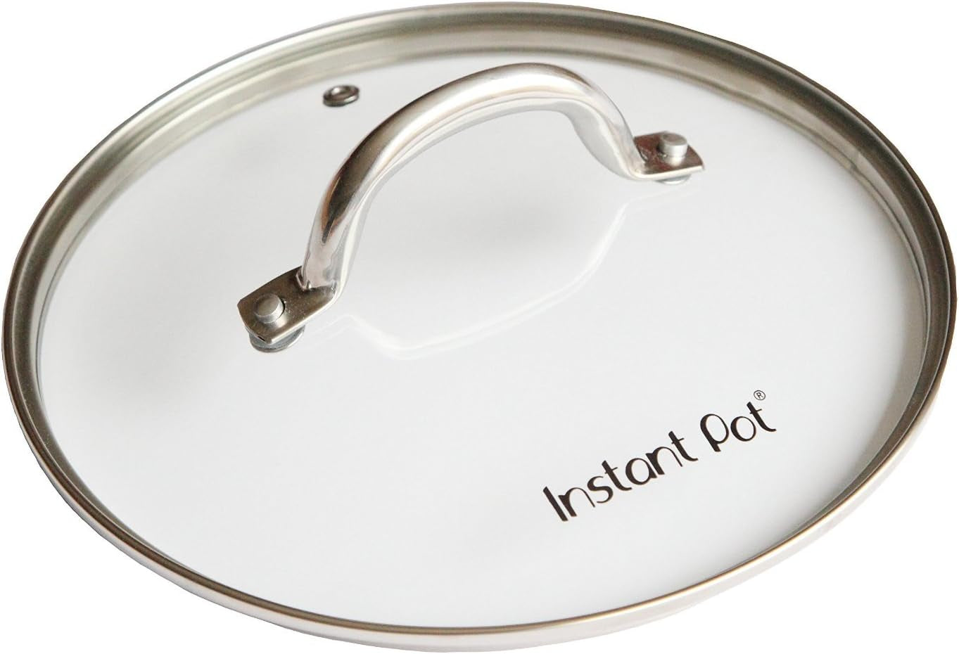 Tempered Glass Lid, 9.1-In, 6-Qt, Cooking Pot Lid, Stainless Steel Handle and Rim, Clear