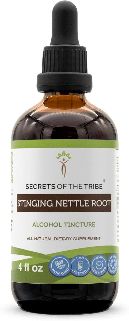 -Stinging Nettle Root Tincture Alcohol Extract, Stinging Nettle (Urtica Dioica) Dried Root 4 OZ TLBH