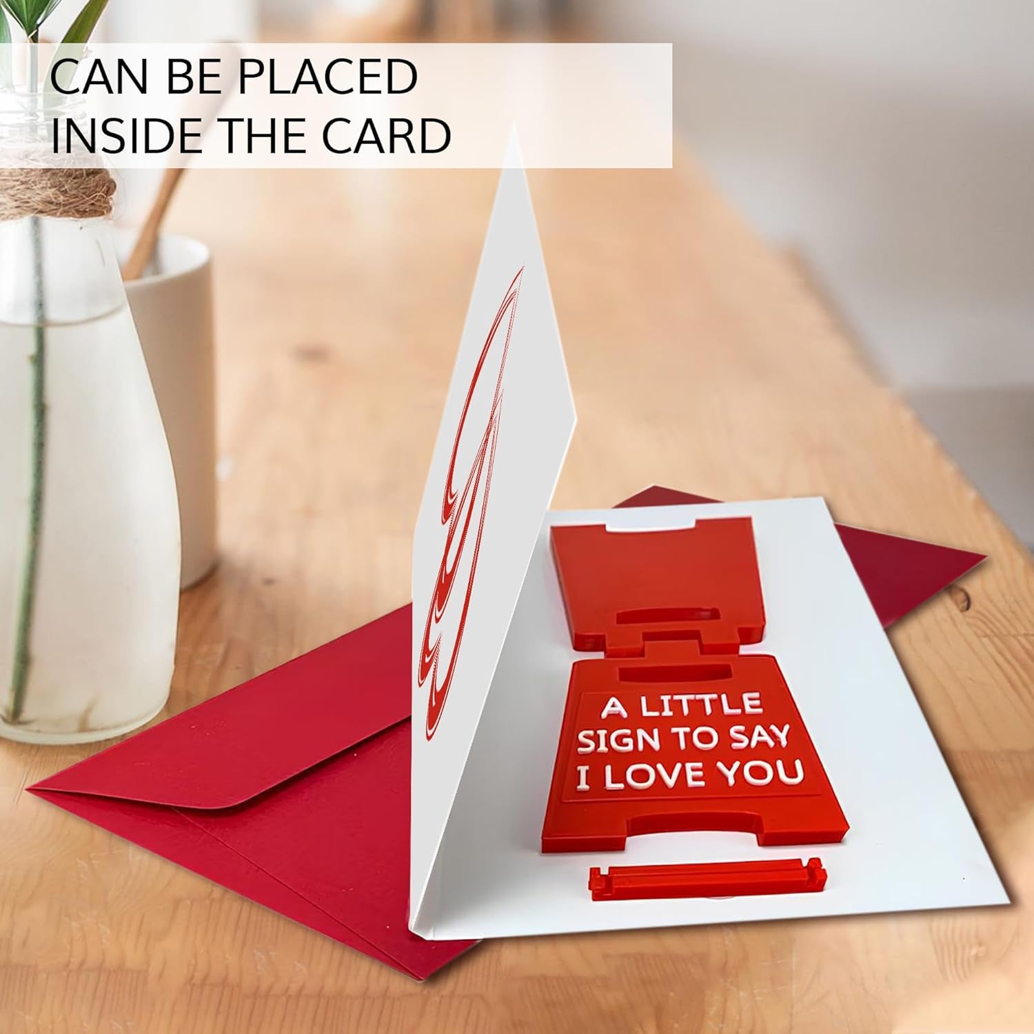 Valentines Day Gifts - Romantic I Love You Sign - Fun Boyfriend Valentine Day Gift - Cute Birthday, Christmas, Wedding Gift for Girlfriend, Wife, Fiancee - Mini Sign Statues Decoration
