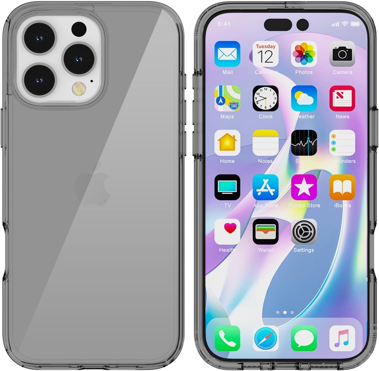 Phone Case Compatible with Iphone 16E 2025, Clear Case Shockproof Protective Bumper Slim Cover for 6.1 Inch