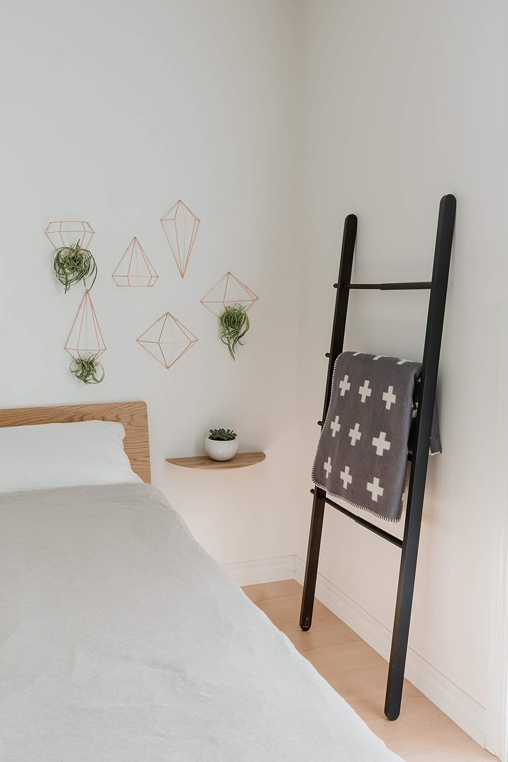 Prisma Geometric Sculptures, Decorate Your Wall with Modern Metallic Wire Shapes, Table Top, Ceiling Décor, Set of 6, Copper for Kitchen