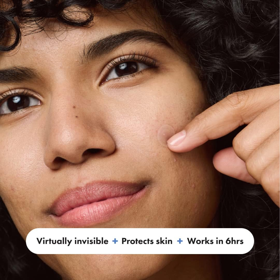 Invisible+ Patch - Daytime Hydrocolloid Acne Pimple Patches for Covering Zits and Blemishes, Ultra Thin Spot Stickers for Face and Skin (24 Medium and 15 Small Patches)