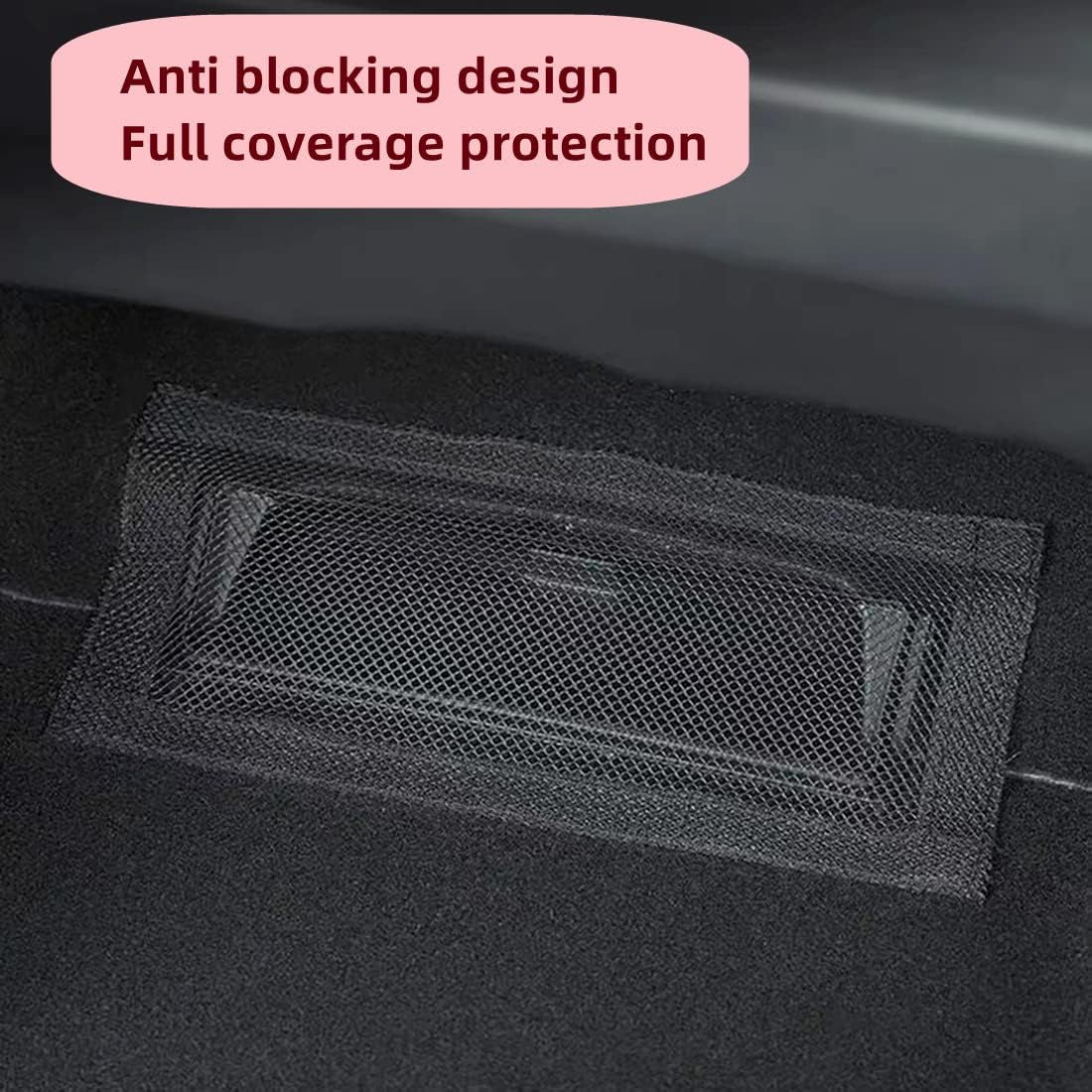 Backseat Air Vent Cover Grilles Protector Rear Seat Air Condition Outlet Air Flow Vent Protection Covers Compatible with Tesla Model 3 Model Y (2 Pack)