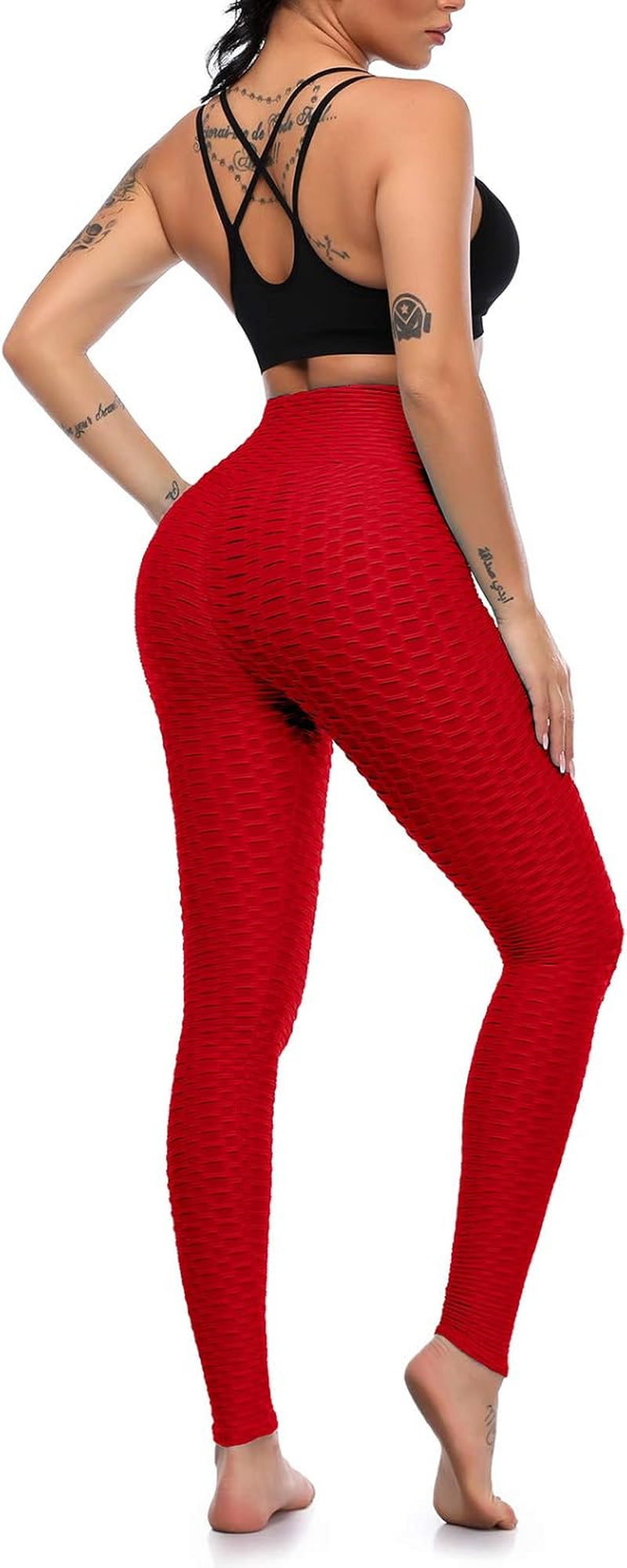 Butt Lifting Leggings for Women Yoga Workout Gym High Waisted plus Size Soft Tummy Control Pants