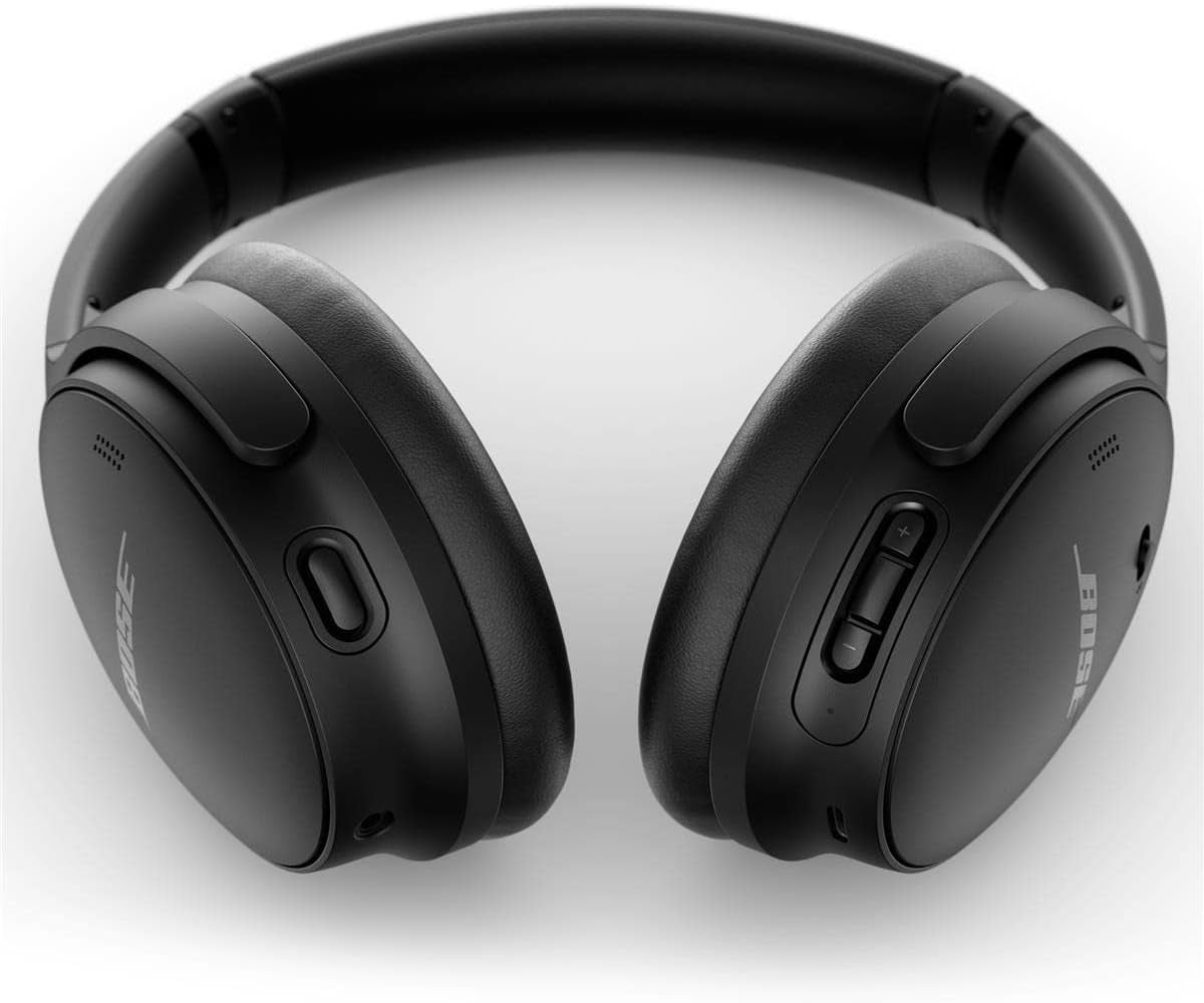 Quietcomfort 45 Wireless Bluetooth Noise Cancelling Headphones, Over-Ear Headphones with Microphone, Personalized Noise Cancellation and Sound, Triple Black
