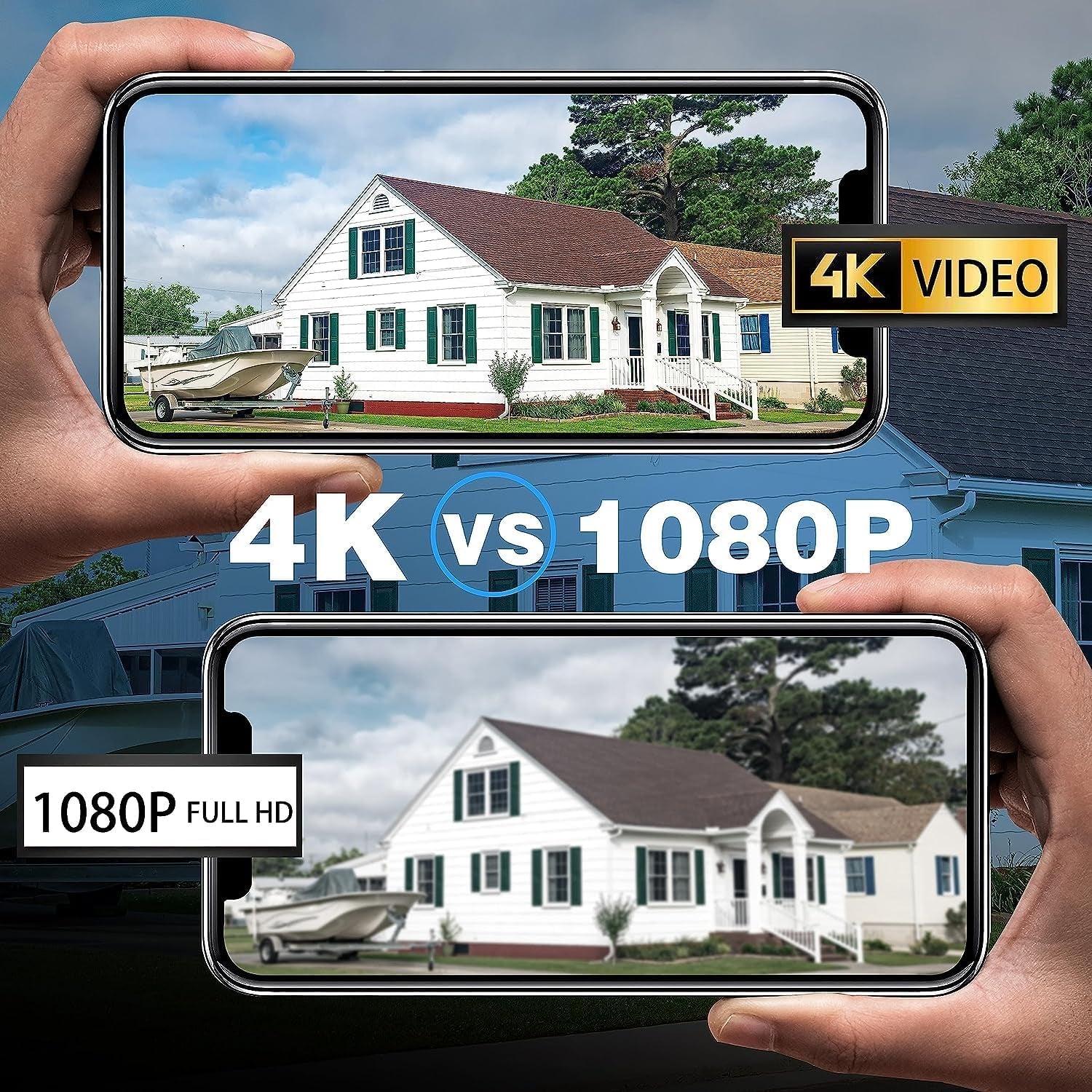 Master 4K 8 Channel Home Security Camera System, 2TB NVR, 4 Poe IP Cameras Outdoor, 8MP Wired Surveillance CCTV, Heat Motion Vehicle Detection, LED Light, 24/7 Recording Security Camera, 876804 TRUCK DRIVER