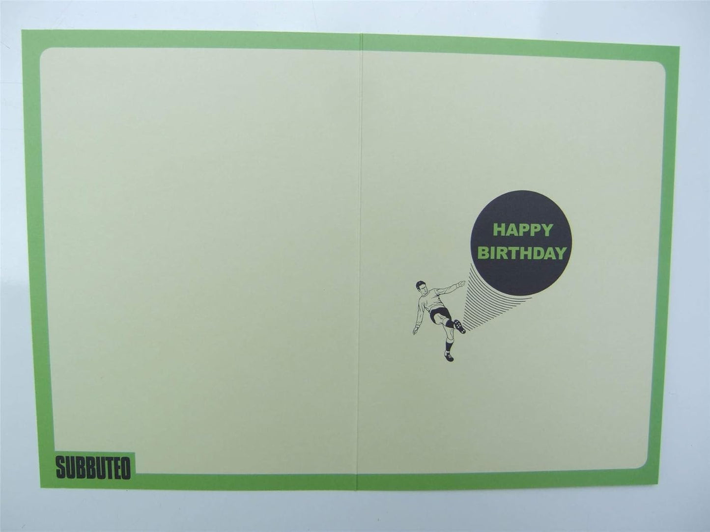 SU002 Football Birthday Card Multi Colour 172Mm X 124Mm