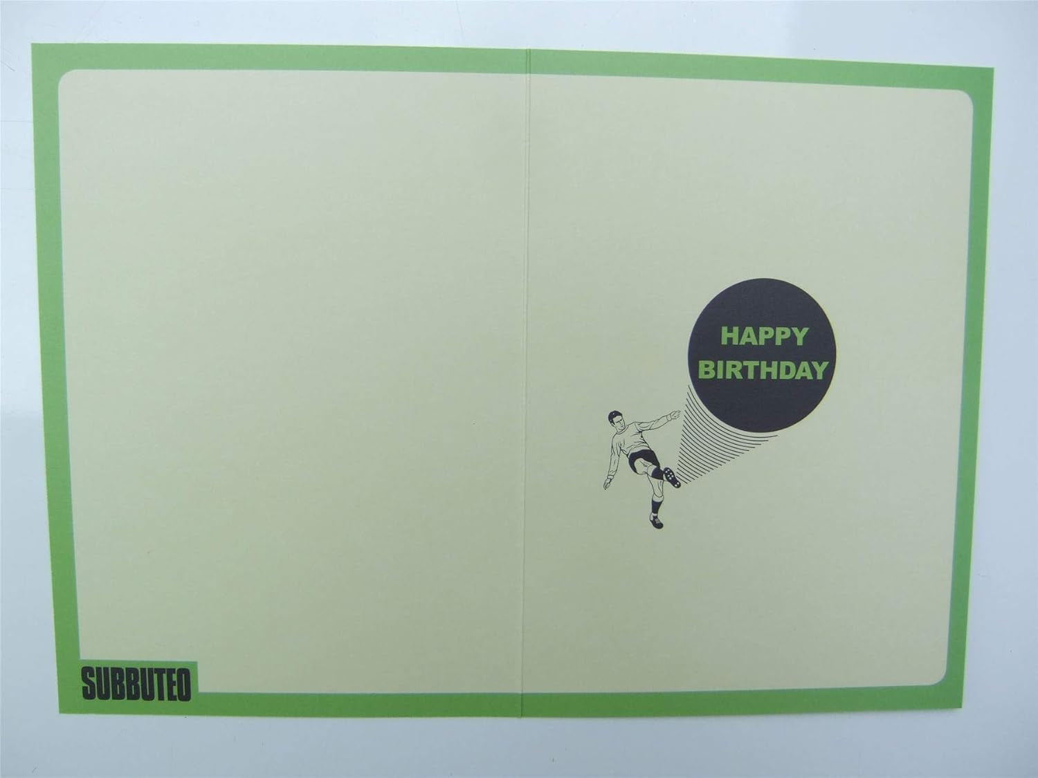 SU002 Football Birthday Card Multi Colour 172Mm X 124Mm