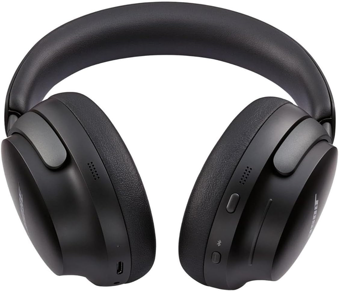 Quietcomfort Ultra Wireless Noise Cancelling Headphones with Spatial Audio, Over-The-Ear Headphones with Mic, up to 24 Hours of Battery Life (Black)