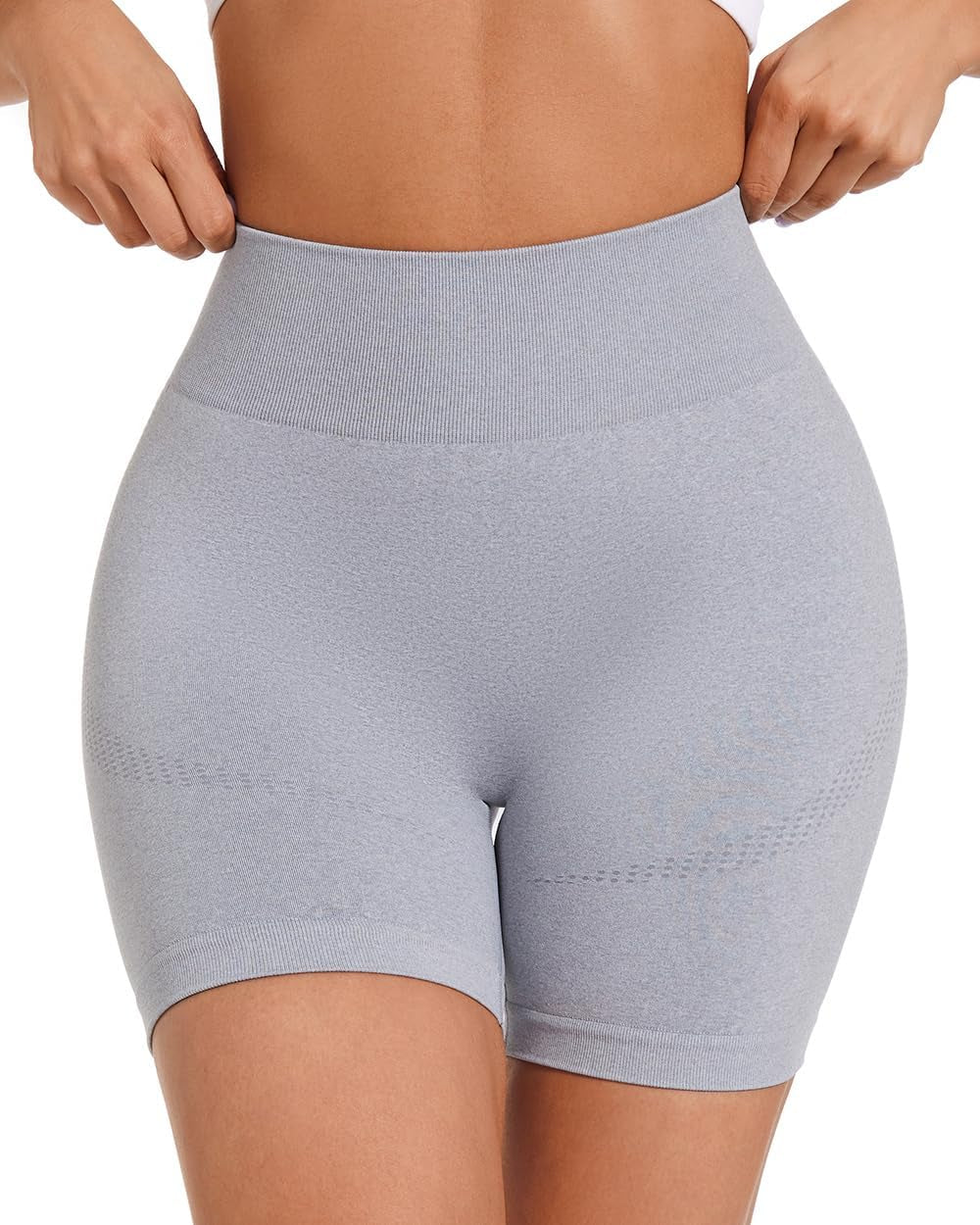 Spandex Shorts Women High Waisted Biker Shorts 5" Workout Yoga Compression Novelty Shorts for Gym Running Size Small