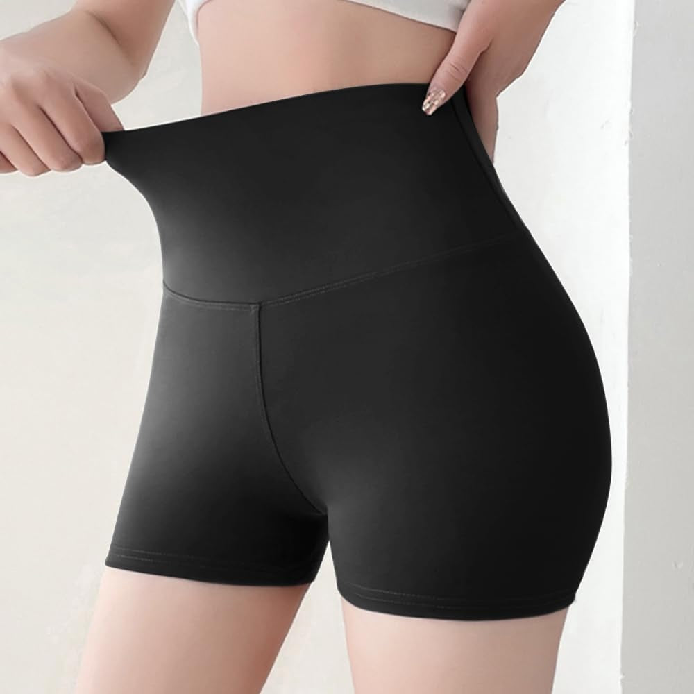 Womens Athletic Shorts High Waisted Running Shorts-3" Yoga Workout Tummy Control Naked Feeling Sports Shorts