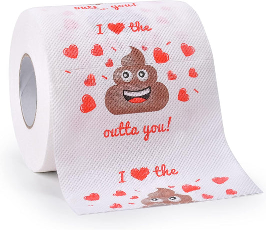 Valentines Day Gifts for Him Her, Romantic Novelty Gifts Toilet Paper, Funny Gag Gifts for Adults Men Women Boyfriend Girlfriend, Valentines Day Decor/Decorations for Party Supplies Valentine'S Day