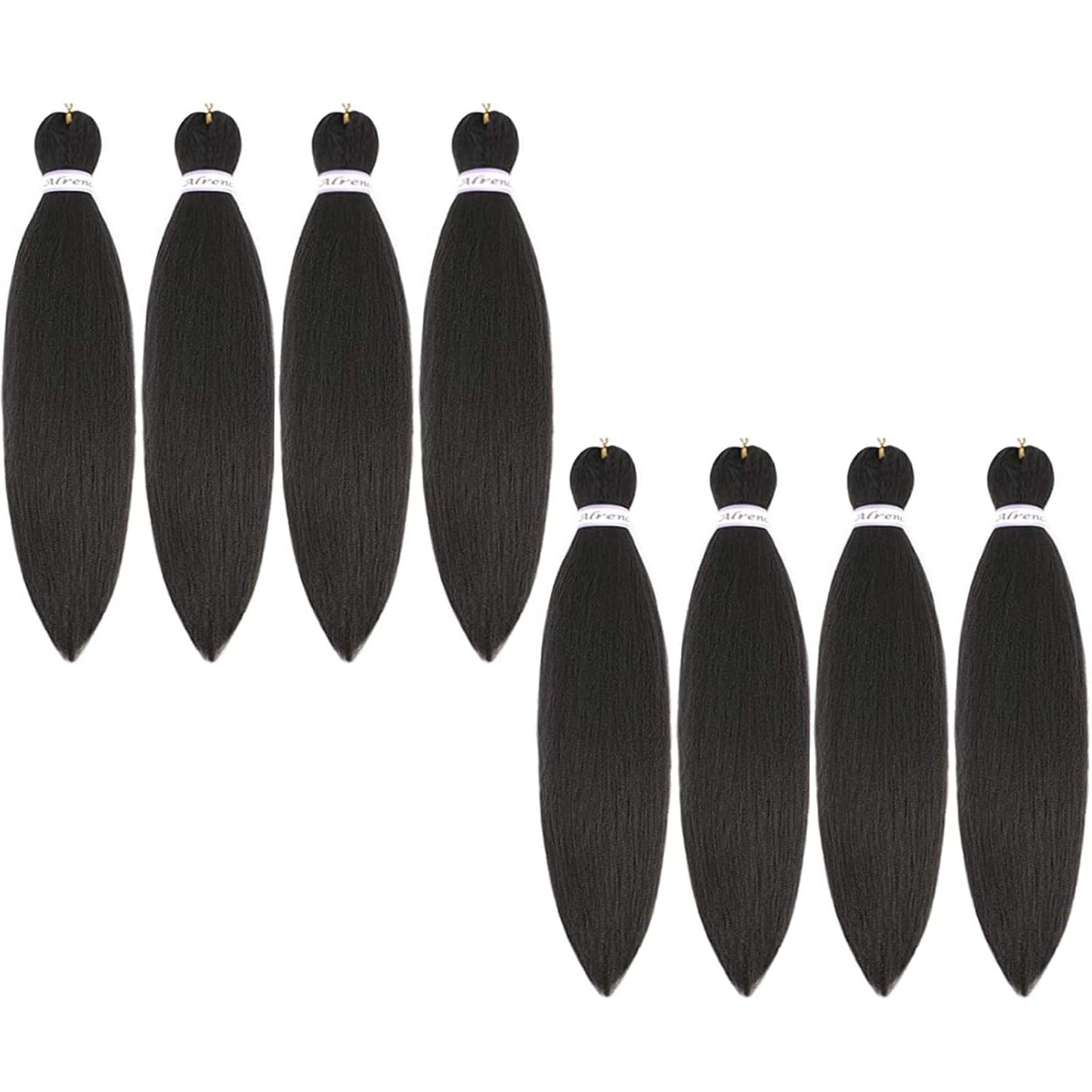 Pre Stretched Braiding Hair Long Braid 12 Inch 8 Packs Professional Braiding Hair Extensions Synthetic Crochet Twist Braids (12 Inch, 4#)