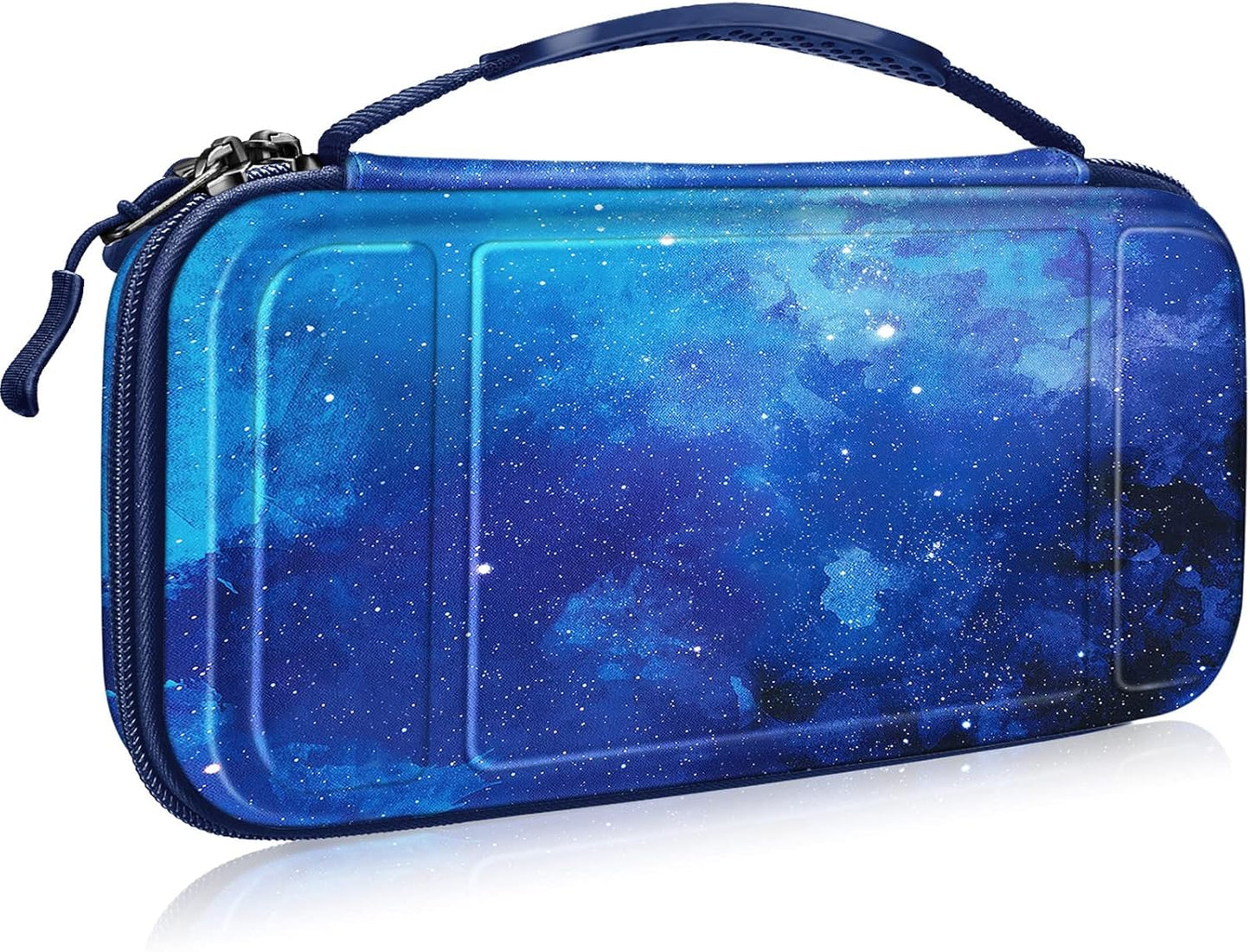 Carrying Case for Nintendo Switch OLED Model 2021/Switch 2017, [Shockproof] Hard Shell Protective Cover Travel Bag W/10 Game Card Slots for Switch Console Joy-Con & Accessories