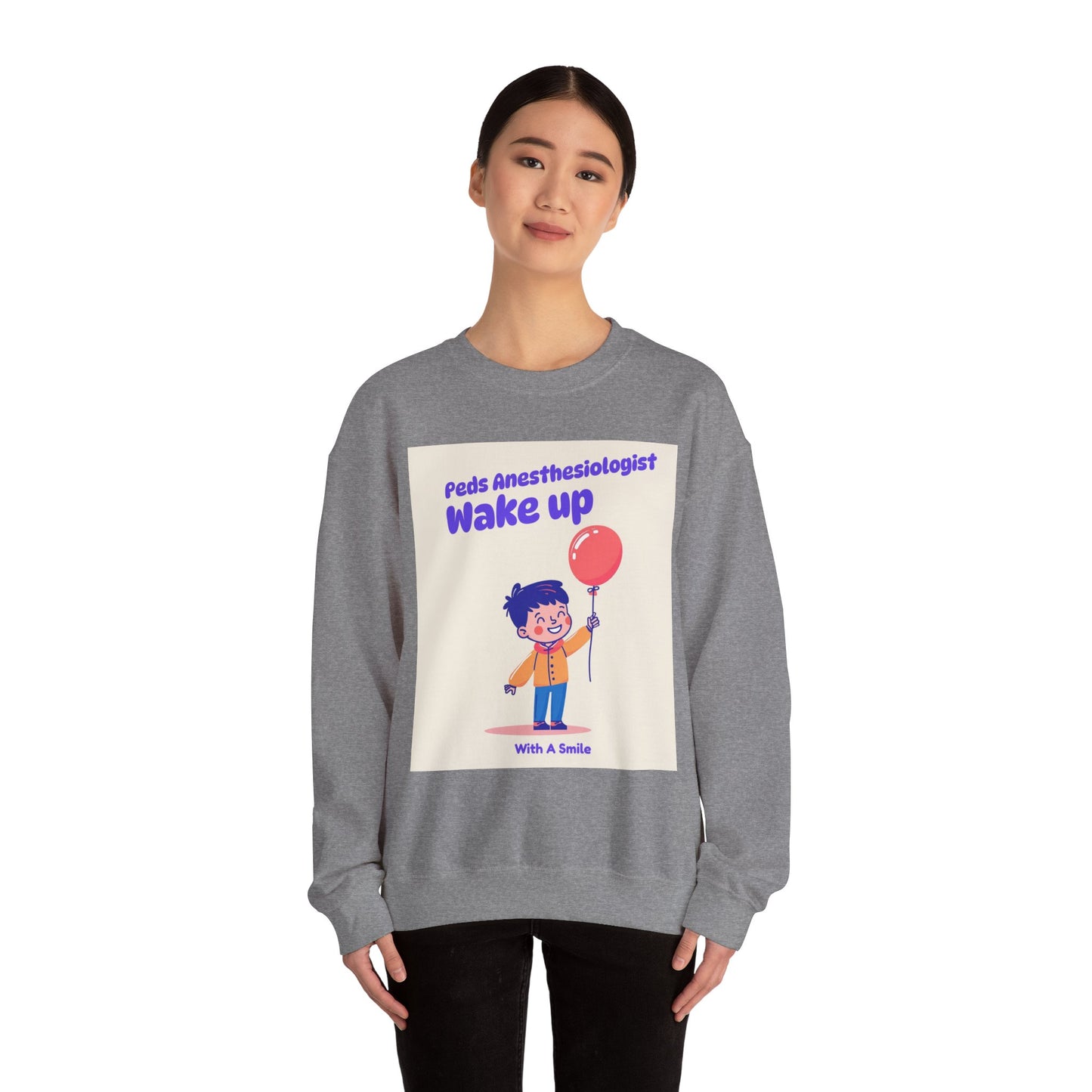 Pediatrics Peds Anesthesiologist Crewneck Sweatshirt