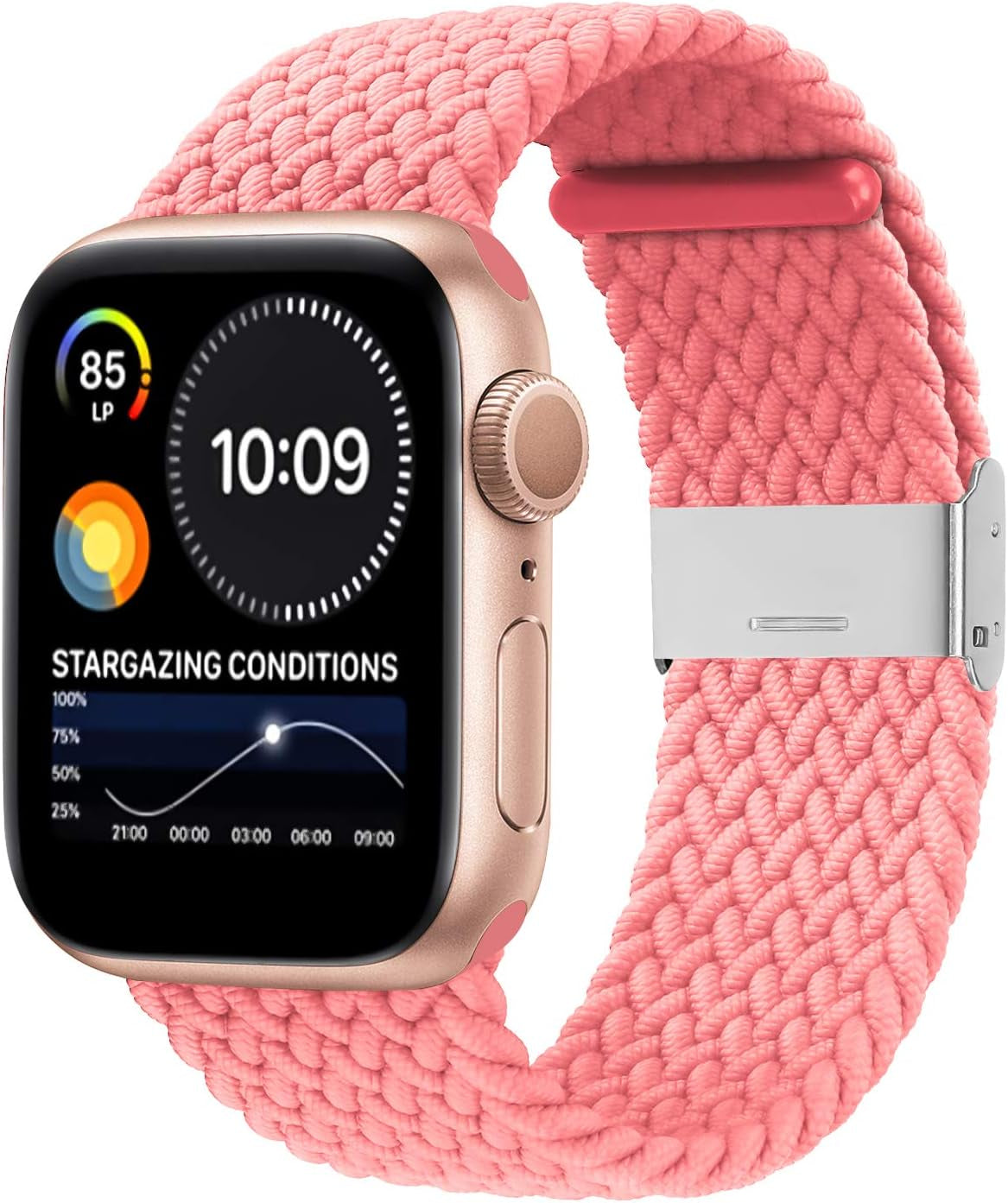 Compatible with Apple Watch Bands 44Mm 40Mm 38Mm 42Mm 41Mm 45Mm 46Mm 49Mm, Iwatch Bands Women Men,Adjustable Braided Solo Loop Elastic Sport Band for Iwatch Ultra SE Series 10/9/8/7/6/5/4