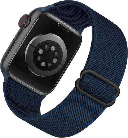Stretchy Nylon Solo Loop Band Compatible with Apple Watch Band 49/45/44/42Mm 38/40/41Mm, Adjustable Braided Sport Elastic Wristbands Women Men Strap for Iwatch Series Ultra SE 8/7/6/5/4/3/2/1