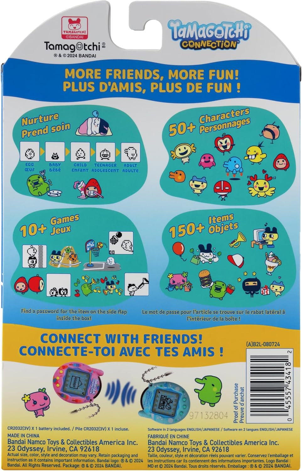 Bandai Connection Digital Pet Blue Glitter Shell Virtual Pet Electronic Toy with Infra-Red Connection for Shared Fun | Kids Toys for Girls and Boys Are Great Japanese Gifts BanUK