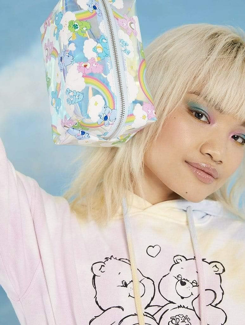 Care Bears Pencil Case - Back to School Supplies Gifts for Girls, Clear Travel Makeup Bag with Easy Glide Zipper and Water Resistant, Wipes Clean UK