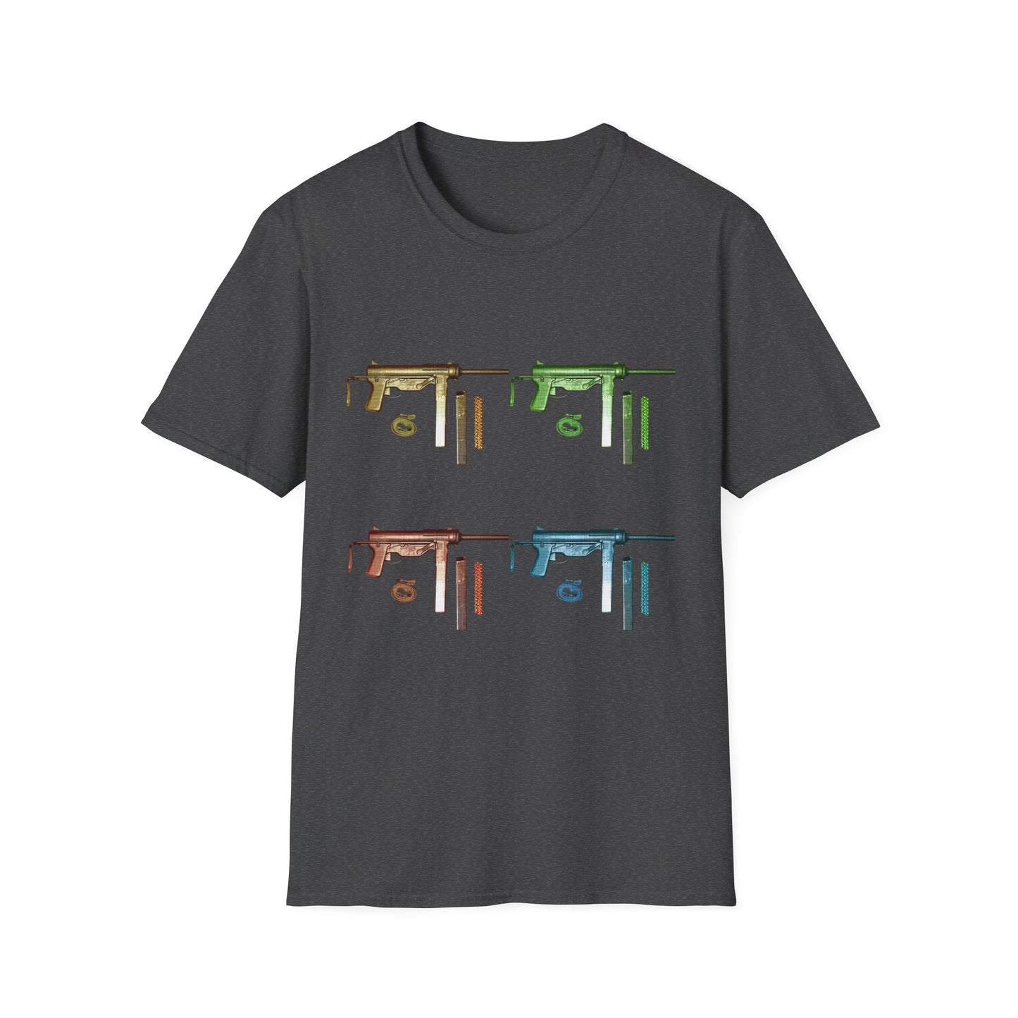 Grease Gun M3 submachine gun POP ART Unisex Softstyle T-Shirt