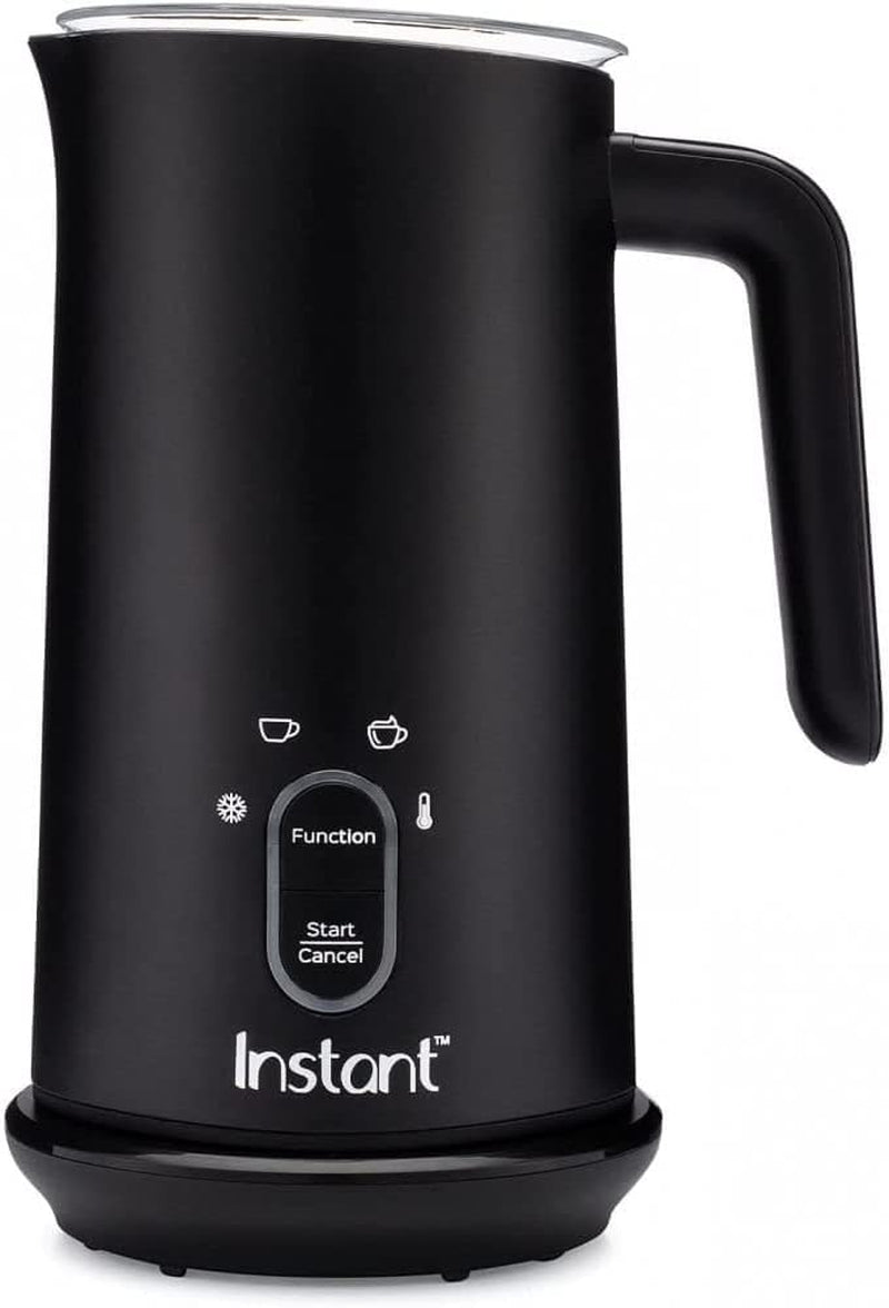 Milk Frother, 4-In-1 Electric Milk Steamer, 10Oz/295Ml Automatic Hot and Cold Foam Maker and Milk Warmer for Latte, Cappuccinos, Macchiato, from the Makers of Instant 500W, Black