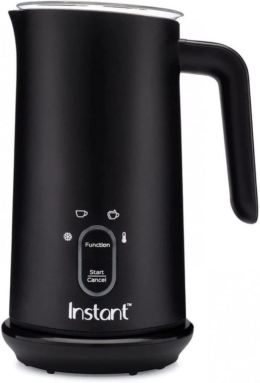 Milk Frother, 4-In-1 Electric Milk Steamer, 10Oz/295Ml Automatic Hot and Cold Foam Maker and Milk Warmer for Latte, Cappuccinos, Macchiato, from the Makers of Instant 500W, Black