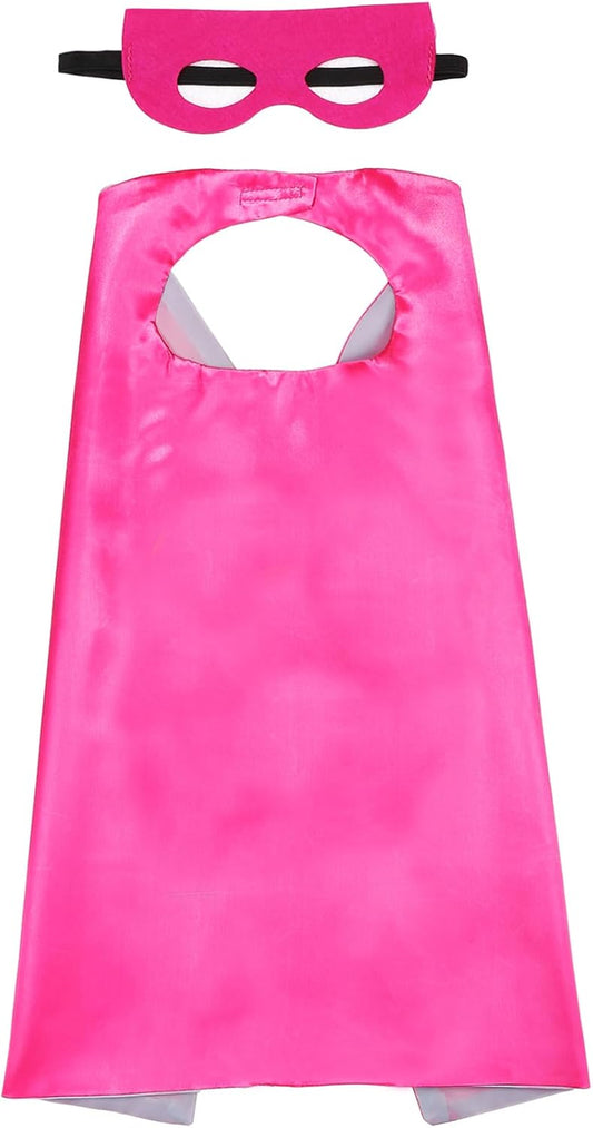 Boys and Girls Halloween Costumes and Kids Cosplay Capes - Toys Capes 4-10 Year for Boys Birthday Party Gifts(Pink)