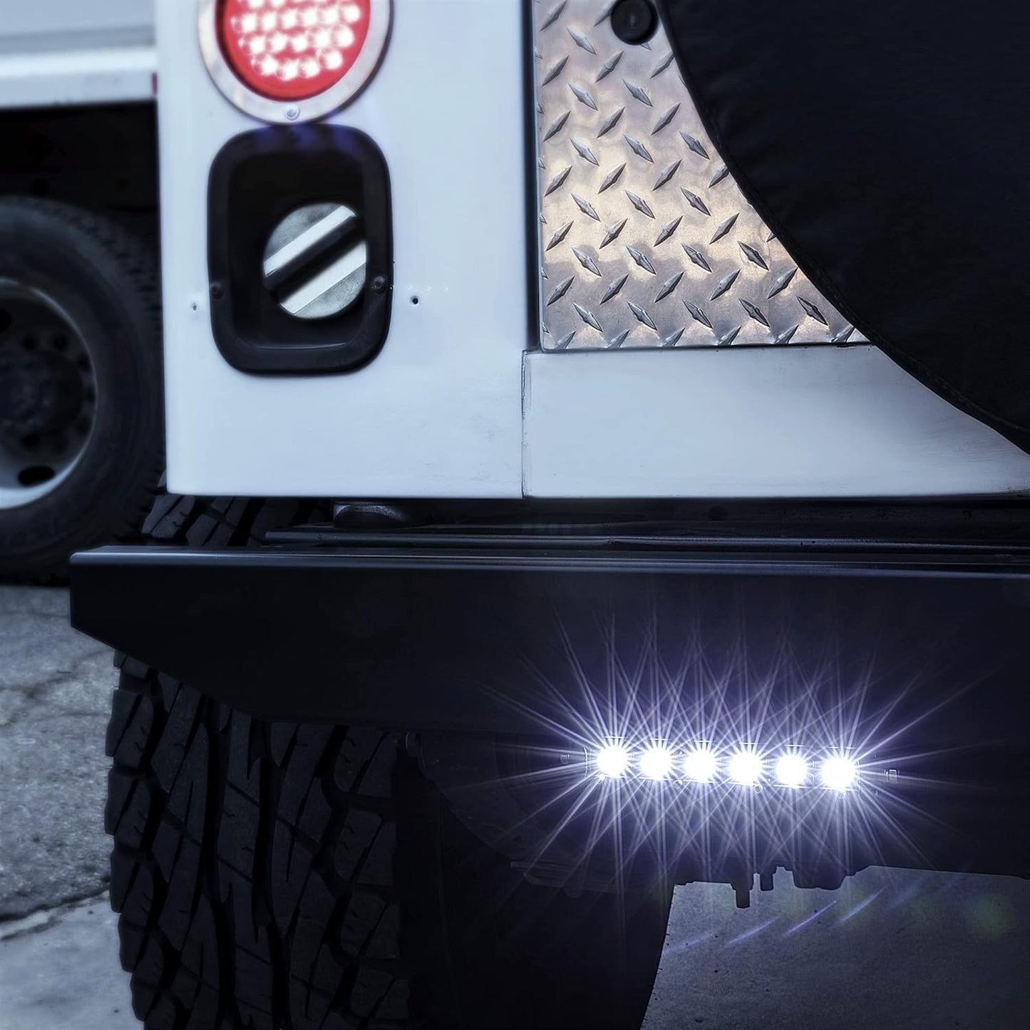True Mods 2Pc 7" Ultra-Slim Single Row off Road LED Light Bar [1530Lm] [18W] [IP68 Waterproof] [12V - 24V] Fog/Driving/Work Lights for Trucks ATV Cars - 60 Degrees Flood Light