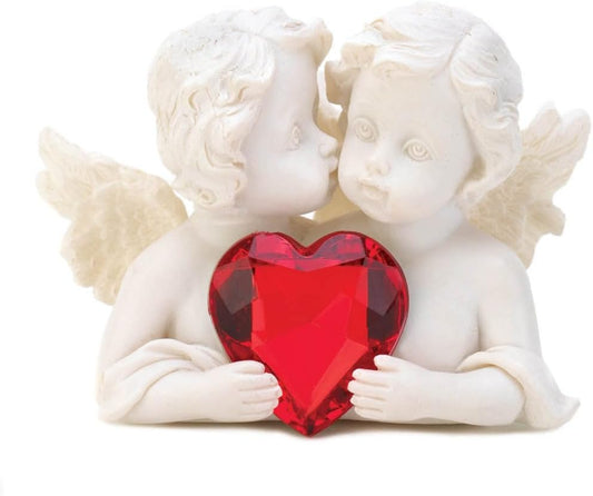 Two in Love Cherub Figurine 2.75X1.5X2"