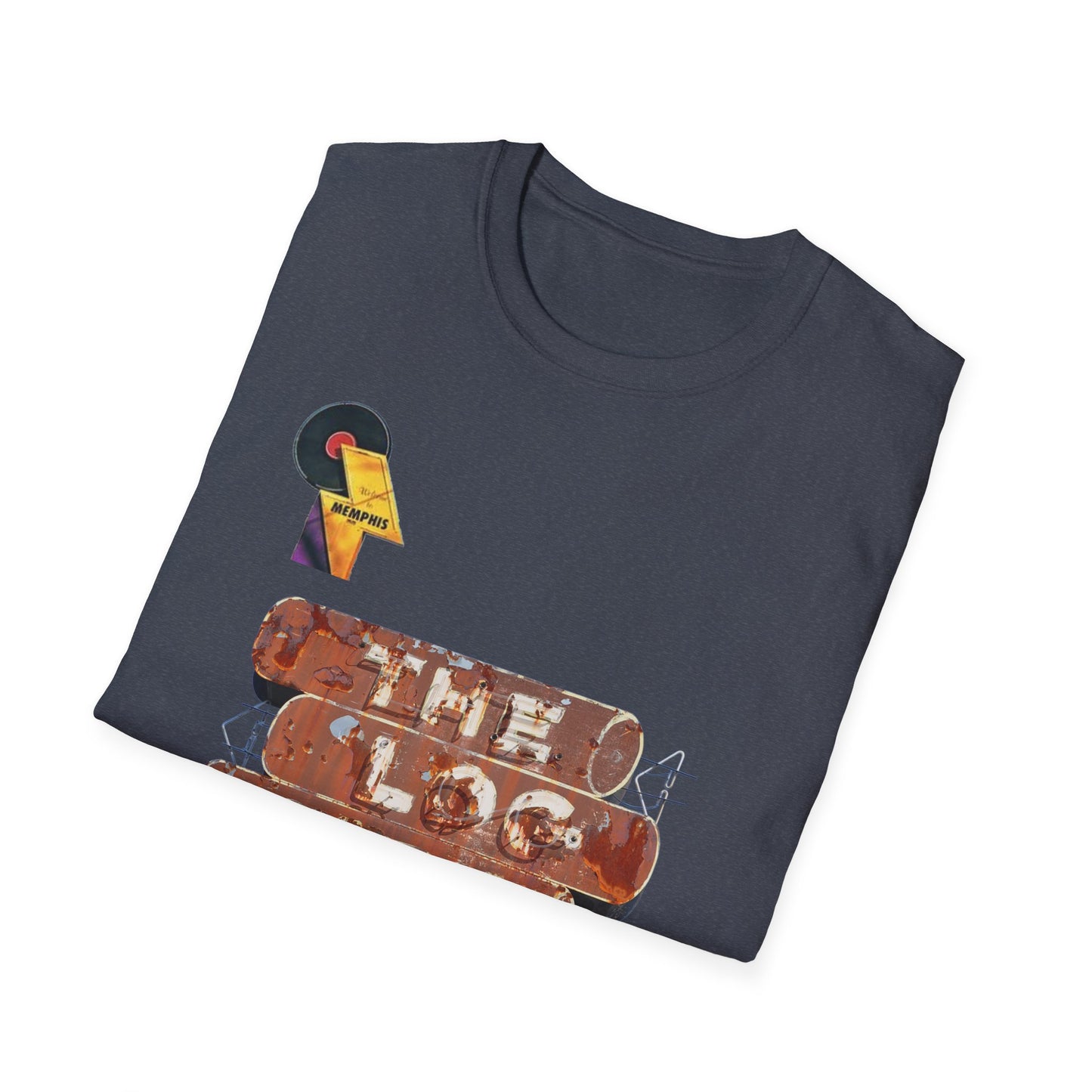 retro vintage Log Cabin Restaurant [gone] Memphis, TN Unisex Softstyle T-Shirt