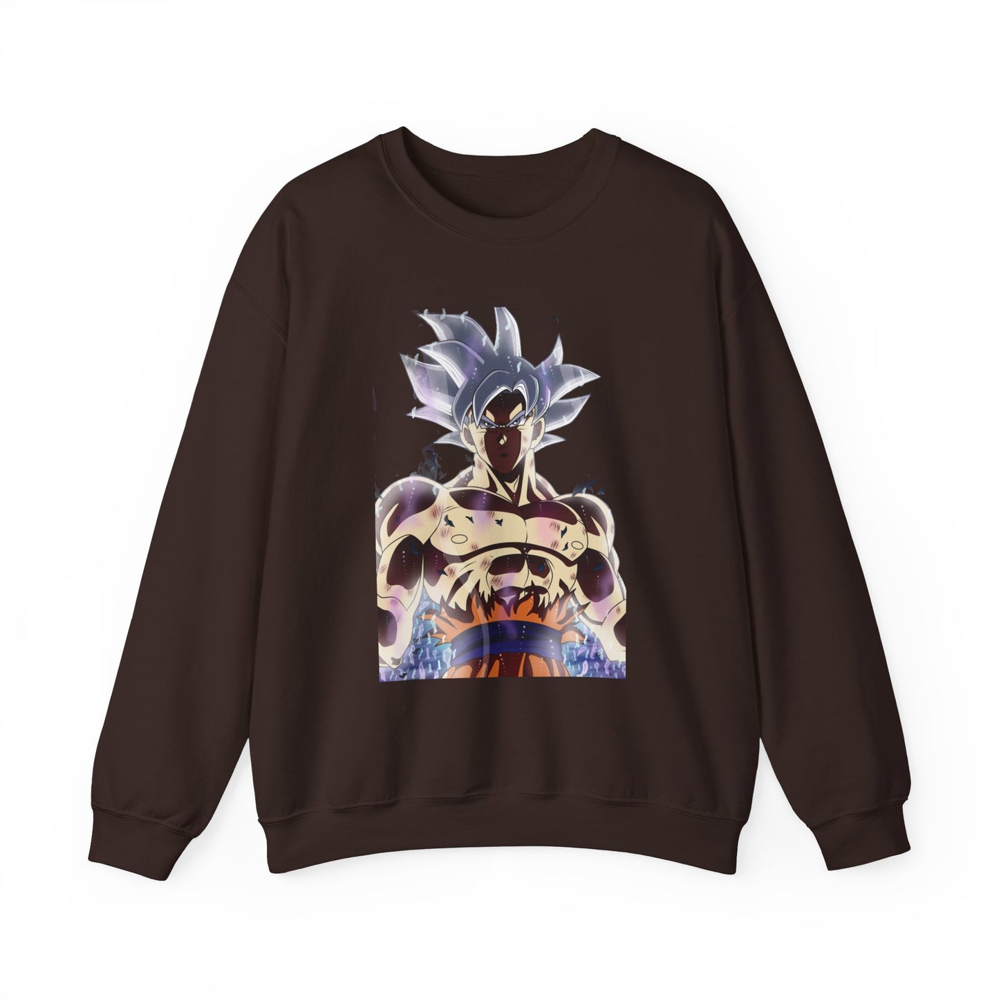 Dragon Ball Super Goku Crewneck Sweatshirt - Ultra Power White Hair Design