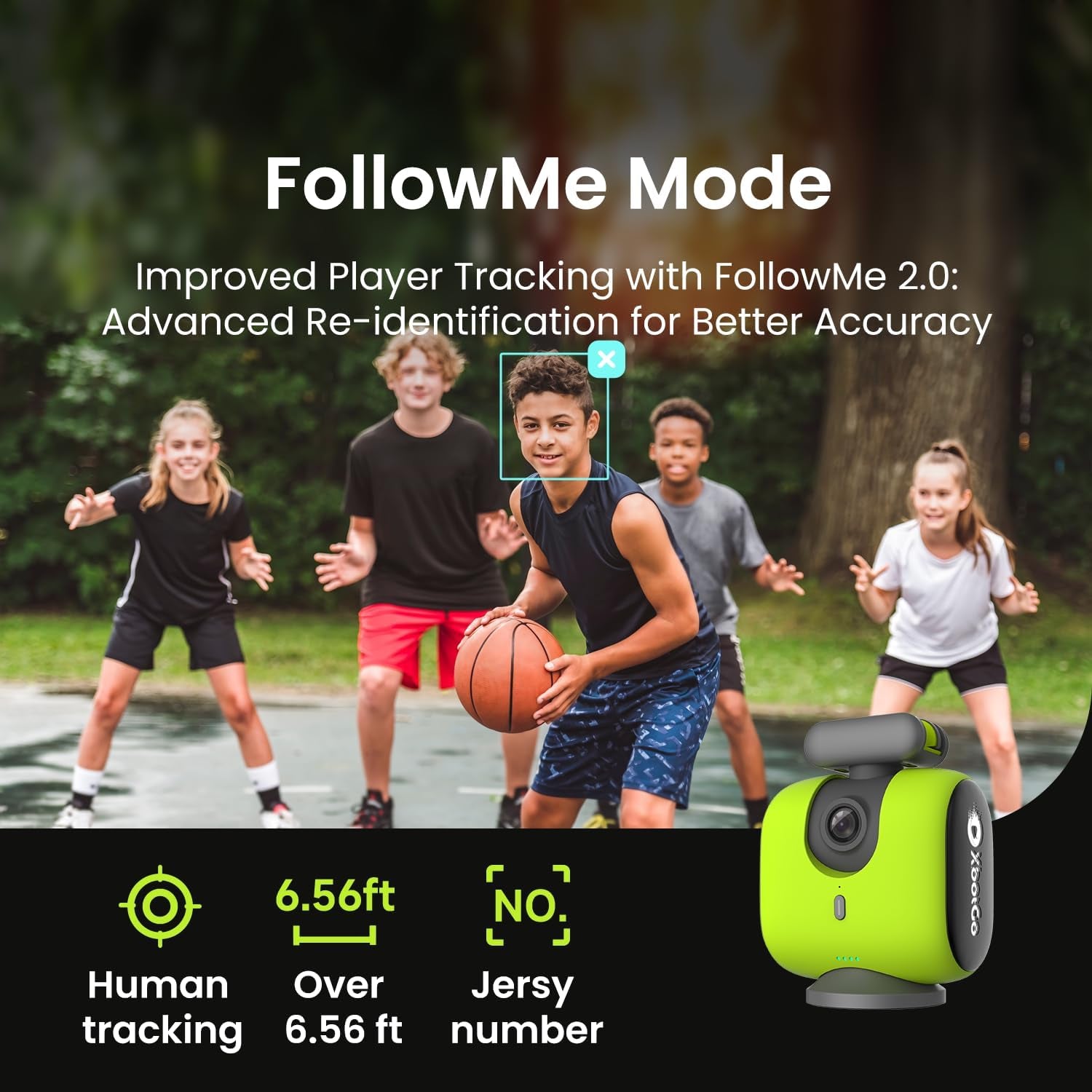 Chameleon AI Powered Sports Action Camera, Sports Gimbal Tracking System with Team and Player Tracking, COMS 4K Video, 360° Rotation, 120° FOV, Live Streaming (Lava Graphite)