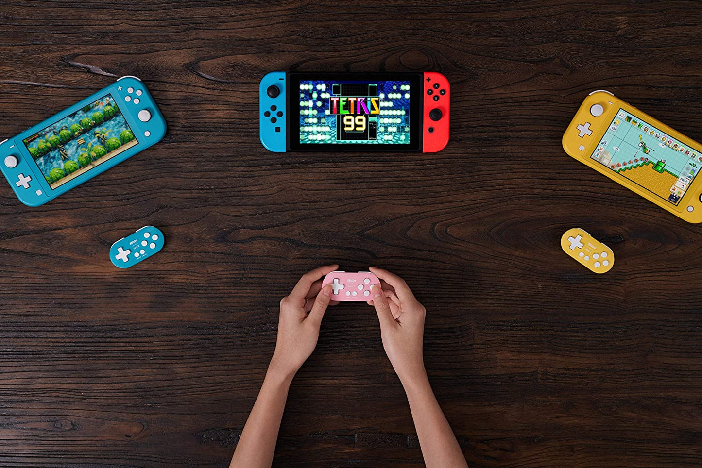 8Bitdo Zero 2 Bluetooth Key Chain Sized Mini Controller for Nintendo Switch, Windows, Android and Macos (Pink Edition)