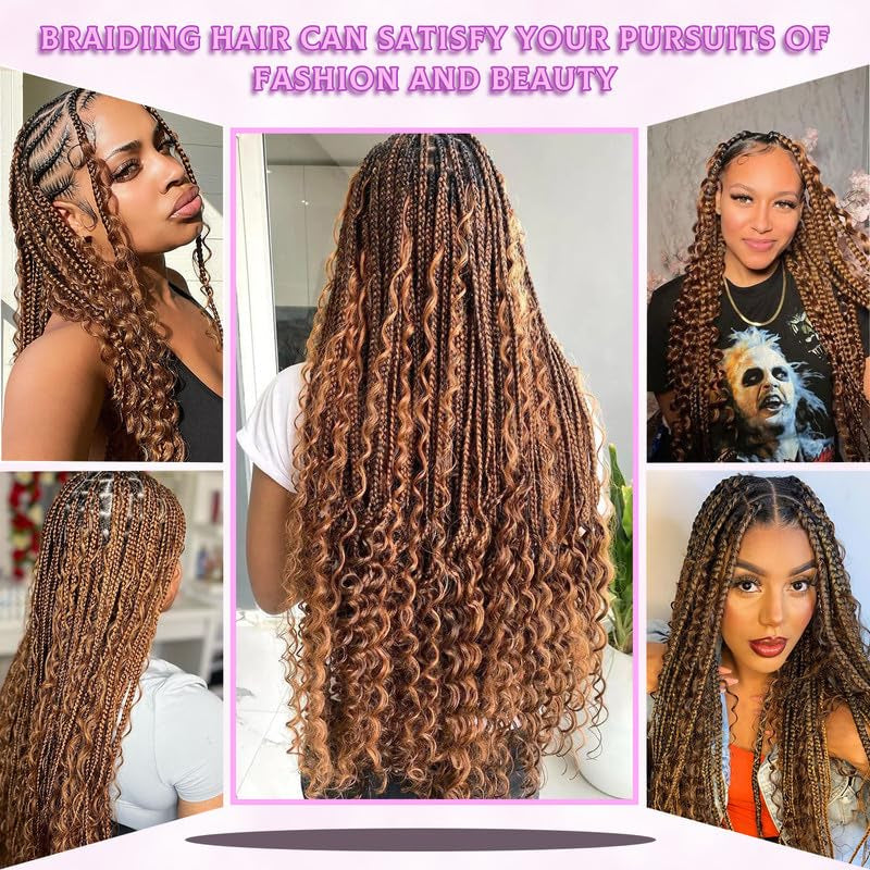 Human Braiding Hair 14Inch Water Wave Bulk Human Hair for Braiding 100G 2Bundle/Pack No Weft Human Hair Bundles for Braiding Micro Human Braiding Hair for Boho Braids(14Inch,4/30#)