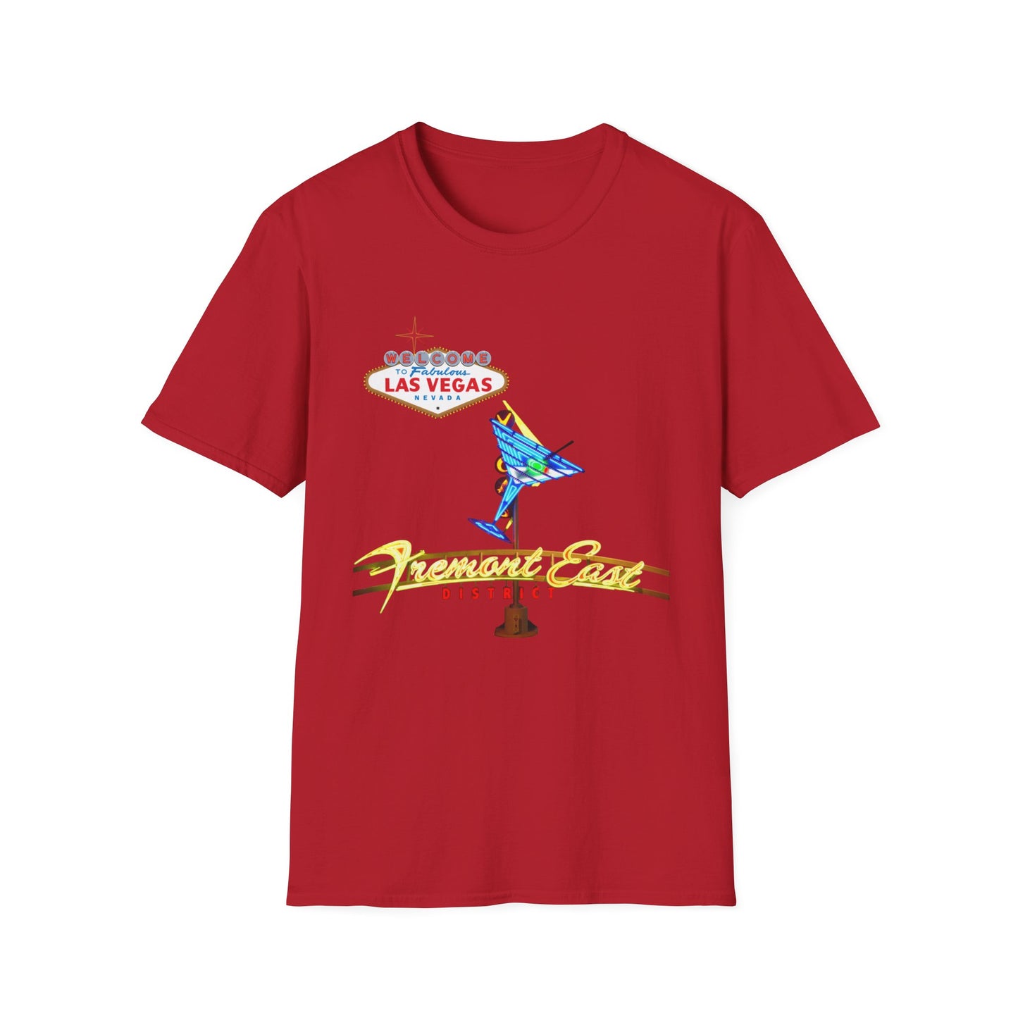RETRO LAS VEGAS Fremont East Entertainment District Unisex Softstyle T-Shirt