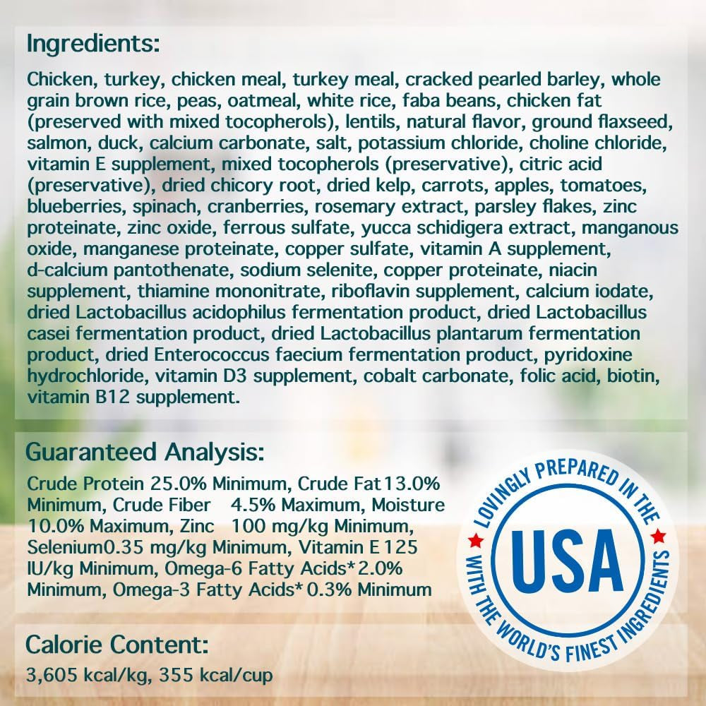 Classic Dry Small Bites Adult Dog Food, Chicken, Turkey & Brown Rice Recipe, 13.5 Pound Bag | Soy, Corn & Wheat Free, Small Breed Dog Food Made with Real Ingredients