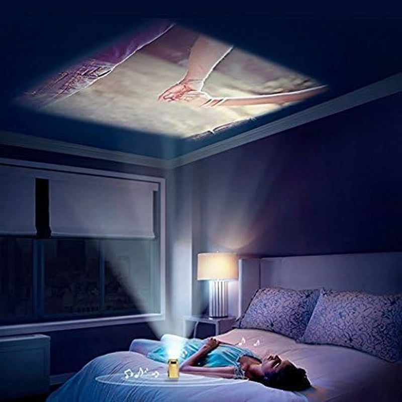Portable Mini Projectors LED Micro Projector 1080P Home Party Meeting Theater Projector Screen Mirroring Connect Phones（Newest Upgraded Version ）