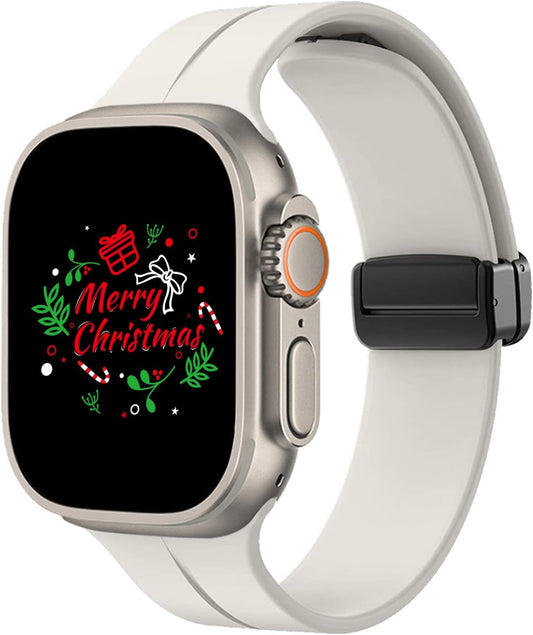 Sport Bands Compatible with Apple Watch Band 38-49Mm,Soft Silicone Waterproof Strap Compatible with Iwatch Apple Watch Series Ultra 8 7 6 5 4 3 2 1 SE Women Men